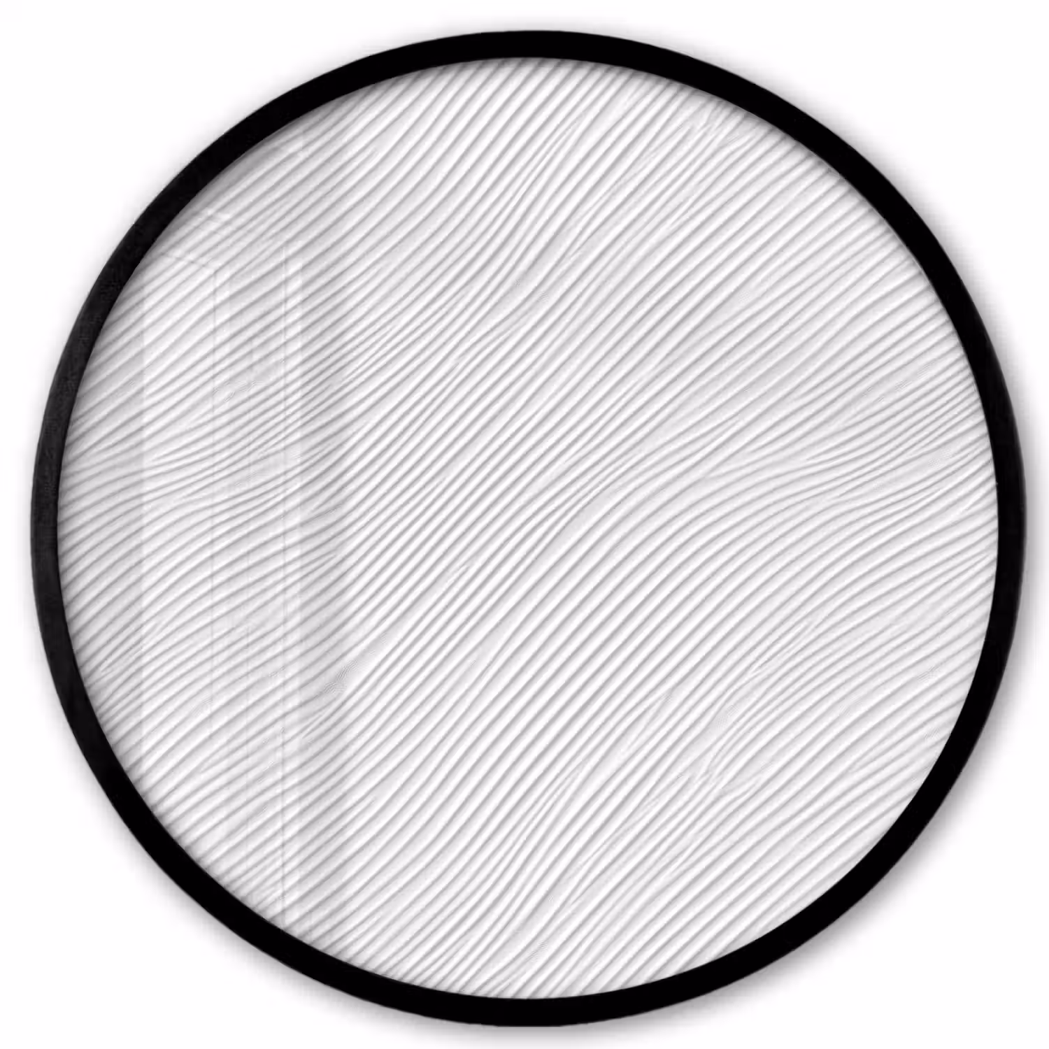 Golven - Ribbels - Wit Fotolijst rond zonder passe partout klein 856 -3d