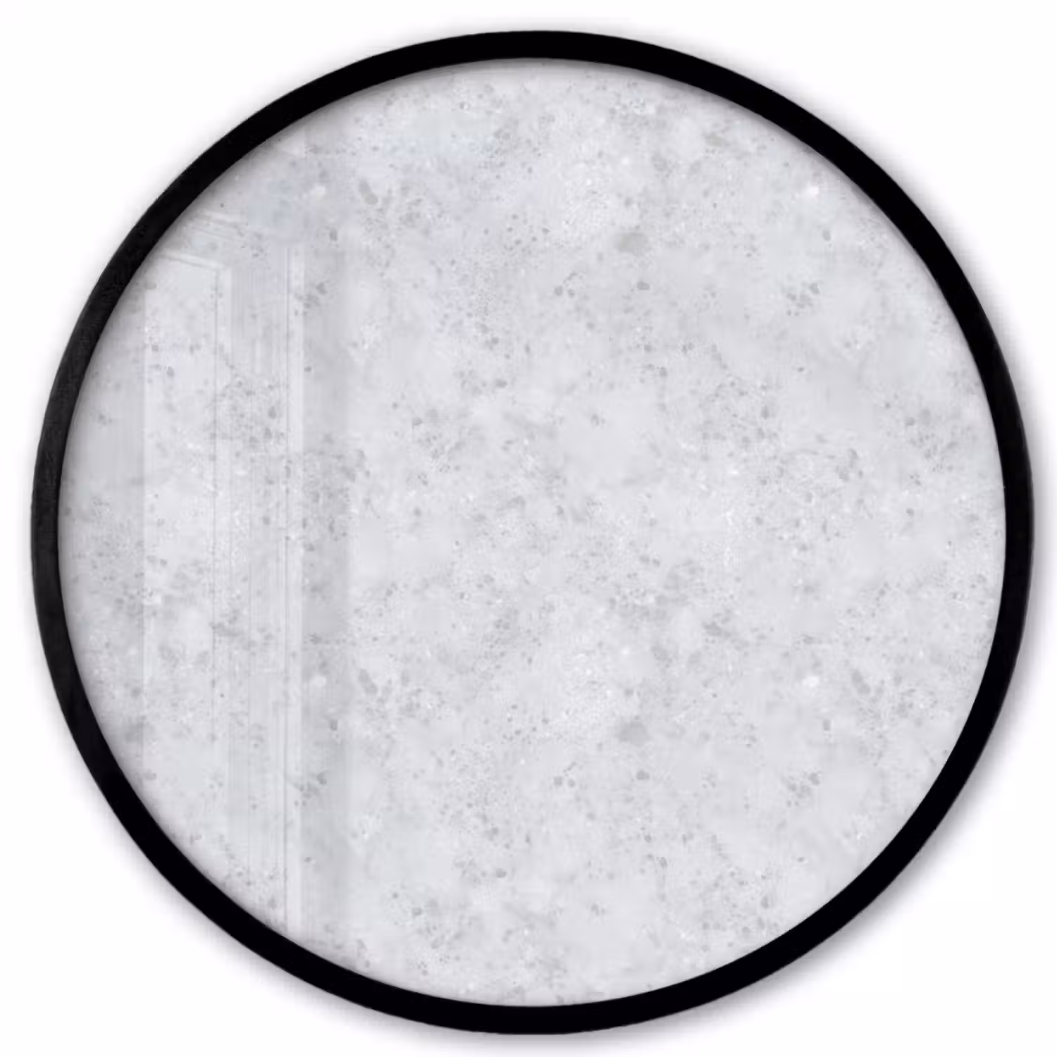Grijs - Terrazzo-effect - Beton Fotolijst rond zonder passe partout klein 856 -3d