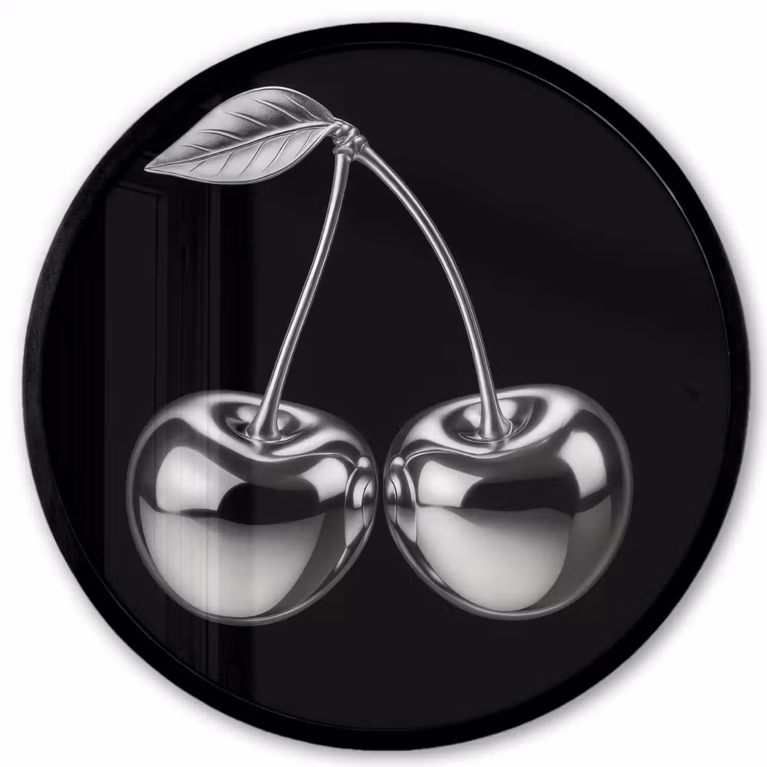 Kers - Luxueus - Metallic Fotolijst rond zonder passe partout klein -3d