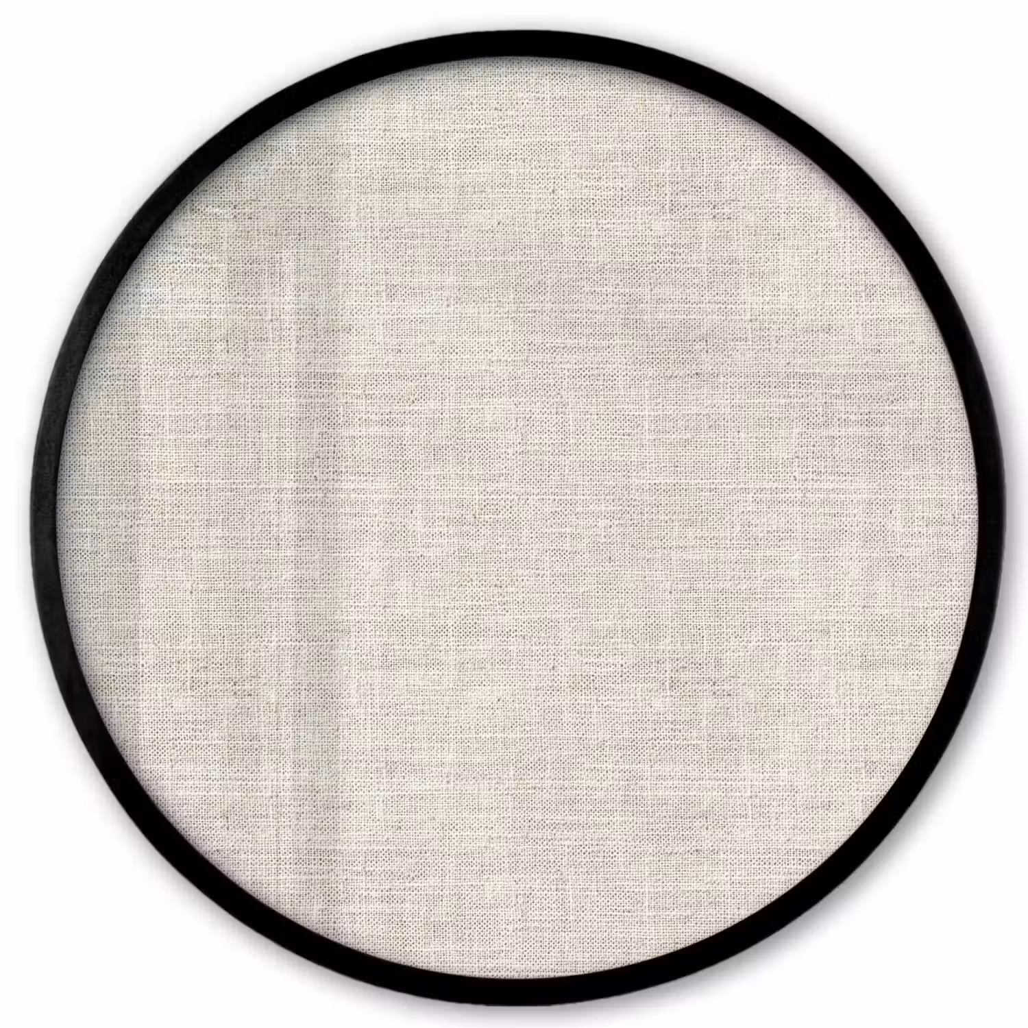 Linnen - Textuur - Beige Fotolijst rond zonder passe partout klein 856 -3d