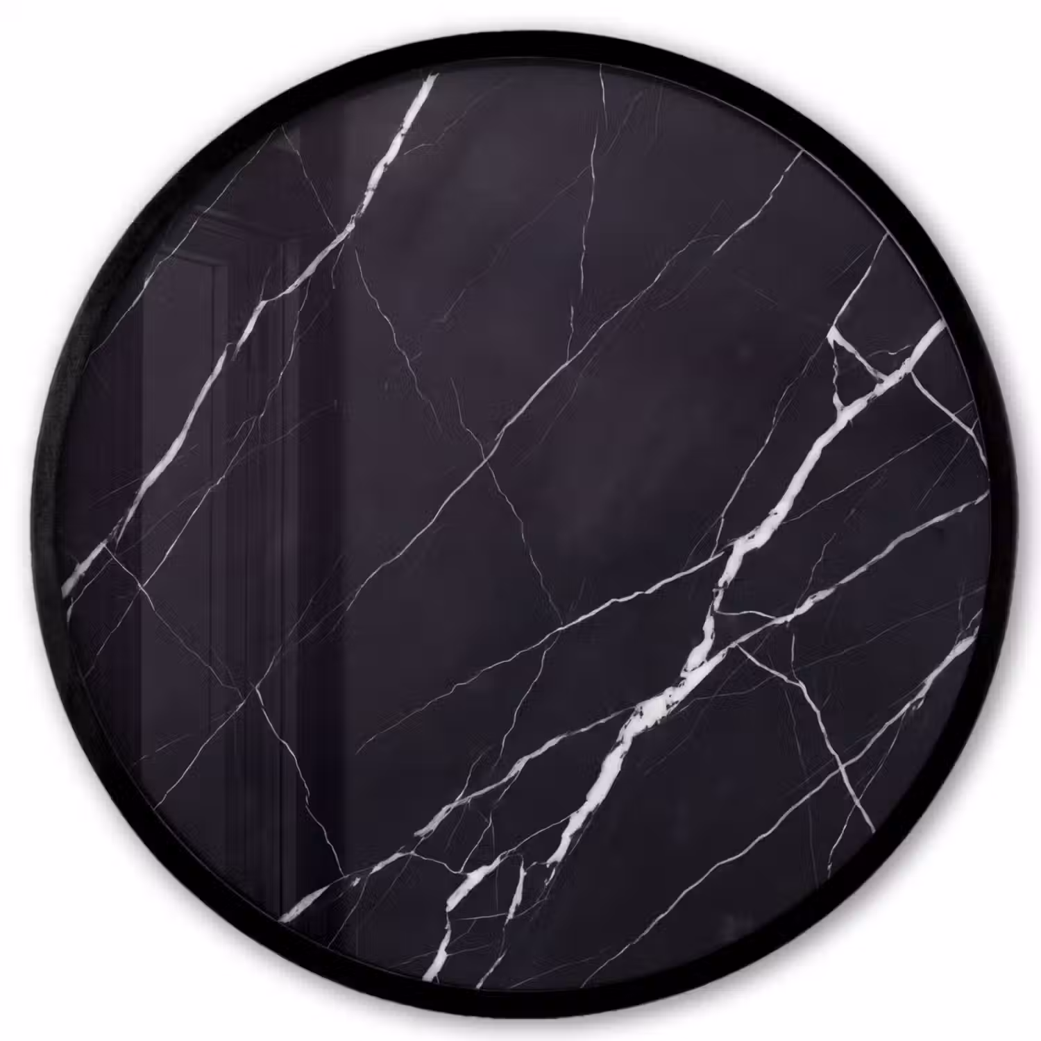 Marmer - Patroon - Abstract - Modern - Zwart Fotolijst rond zonder passe partout klein -3d
