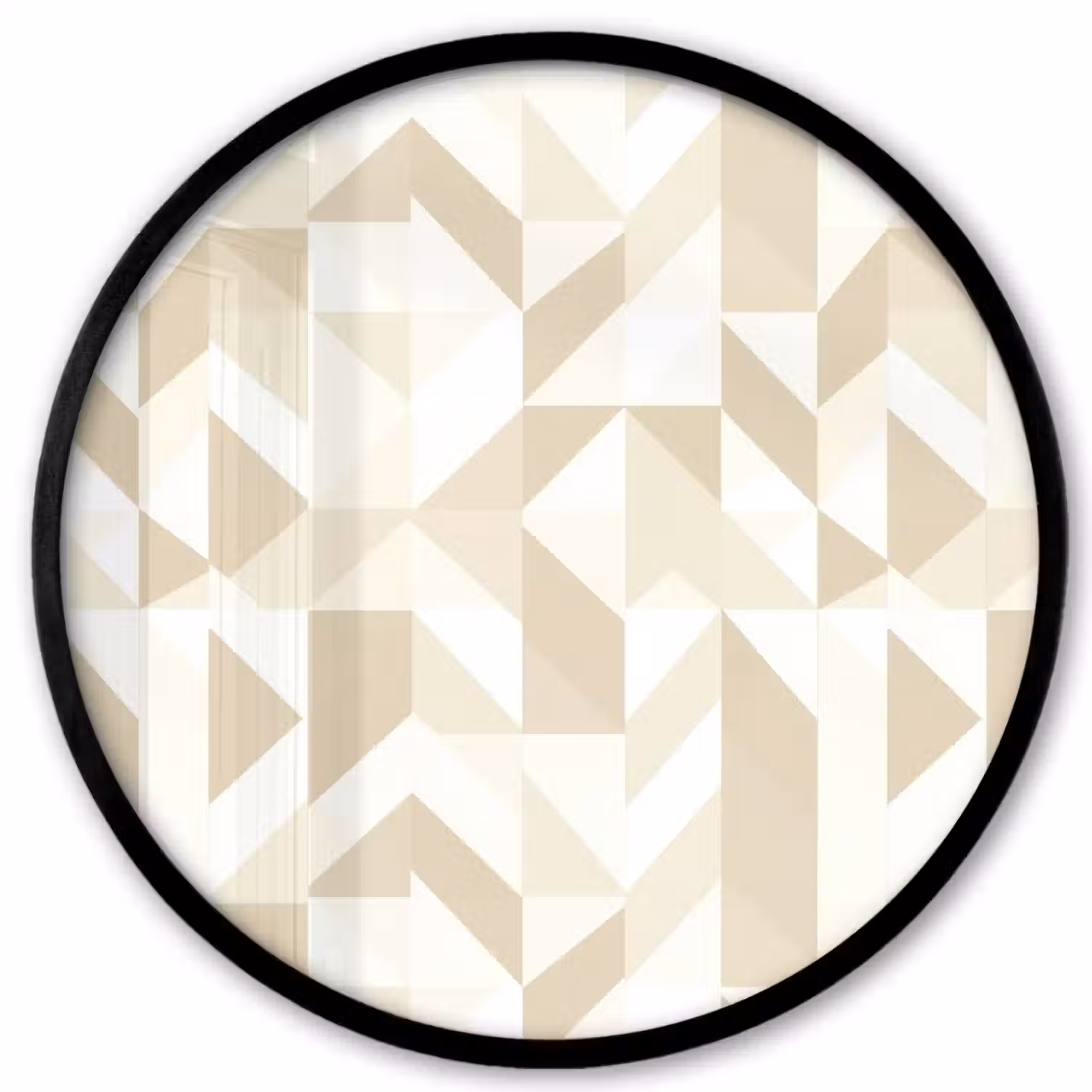 Modern - Abstract - Beige Fotolijst rond zonder passe partout klein 856 -3d