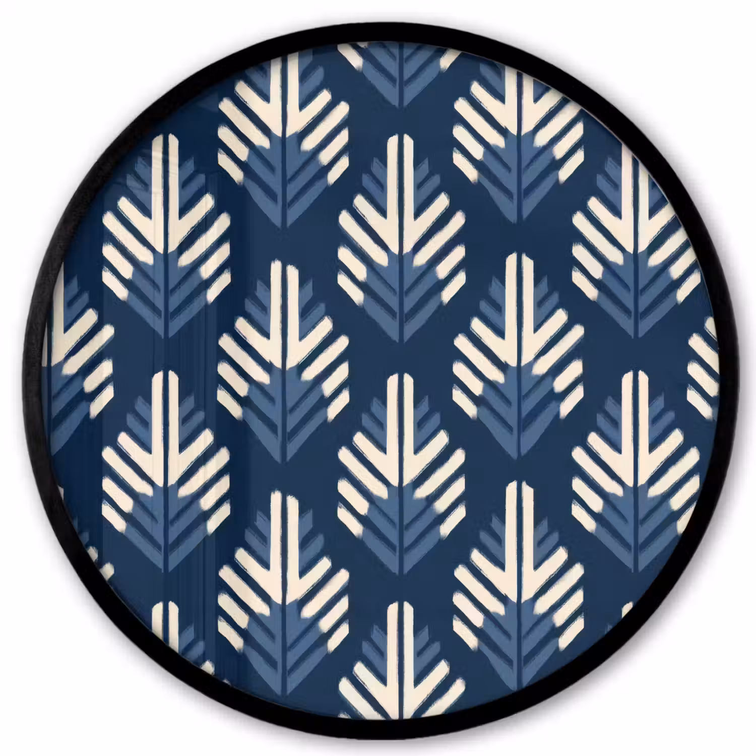 Modern - Patroon - Blauw Fotolijst rond zonder passe partout klein 856 -3d