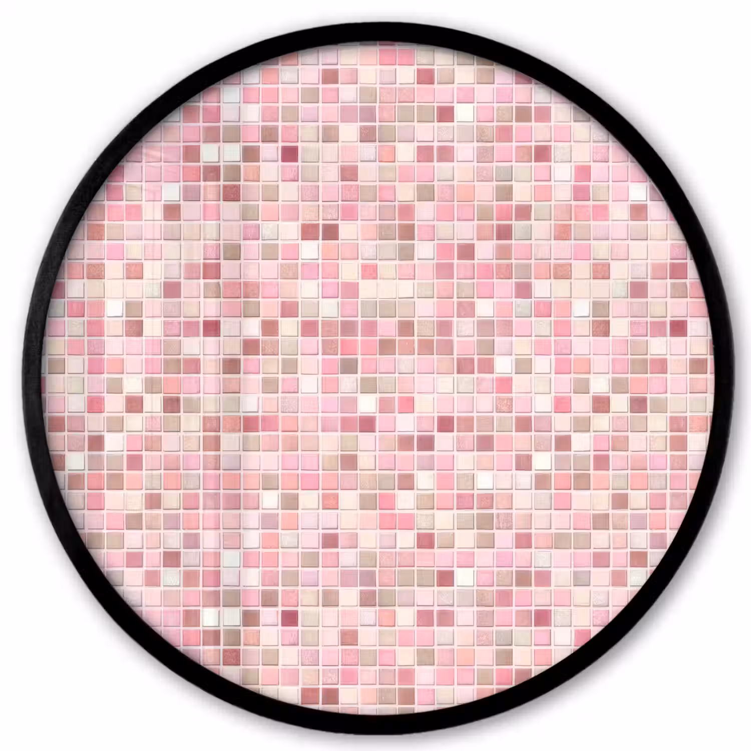 Mozaïek - Patroon - Roze Fotolijst rond zonder passe partout klein 856 -3d