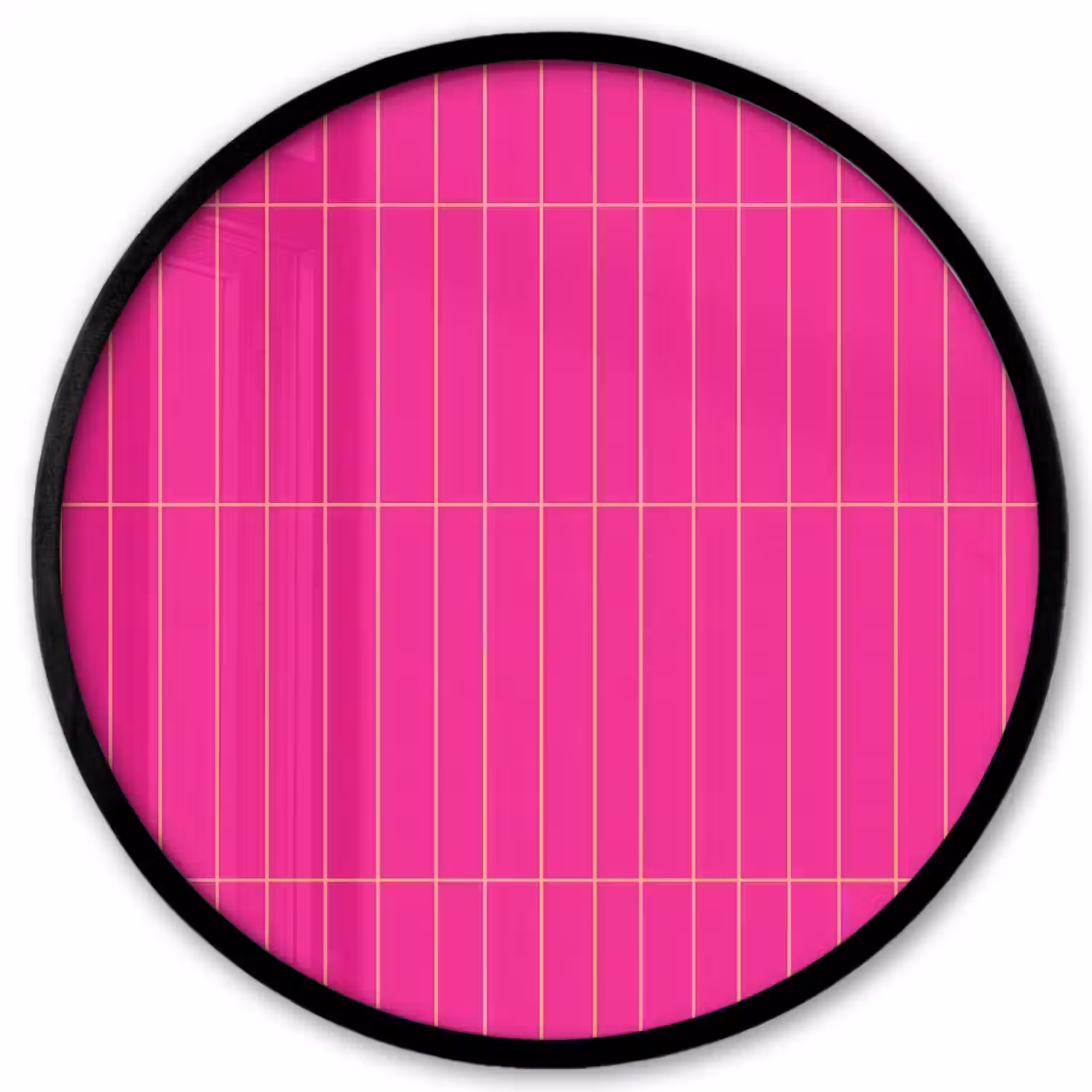 Patroon - Tegel - Magenta - Roze Fotolijst rond zonder passe partout klein 856 -3d