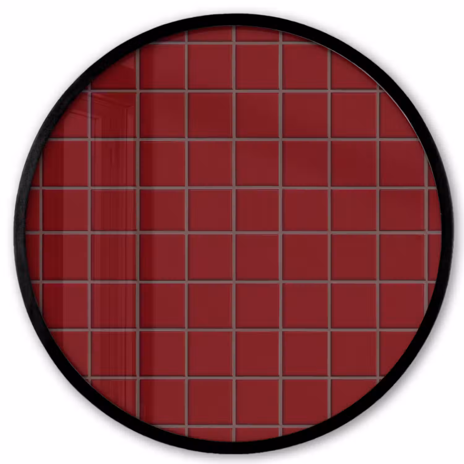 Patroon - Tegels - Burgundy Fotolijst rond zonder passe partout klein 856 -3d