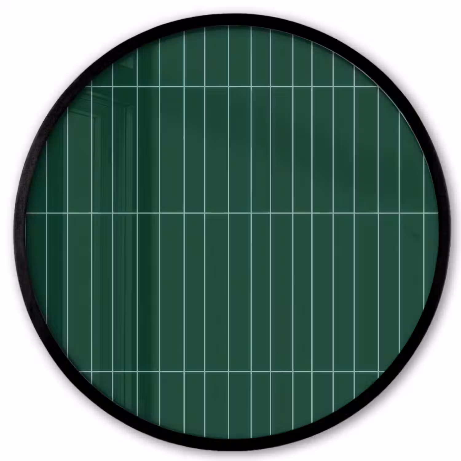 Patroon - Tegels - Donkergroen Fotolijst rond zonder passe partout klein 856 -3d