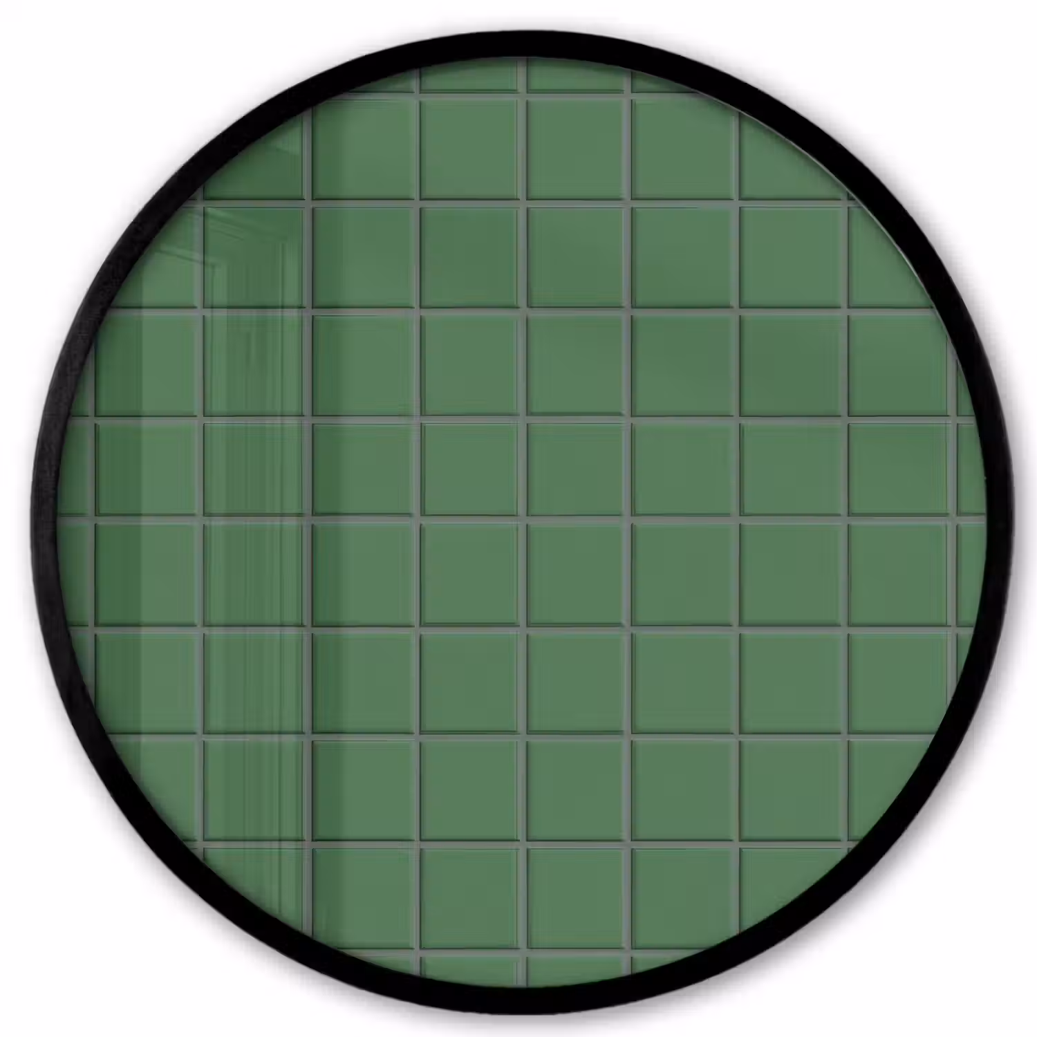 Patroon - Tegels - Groen Fotolijst rond zonder passe partout klein 856 -3d