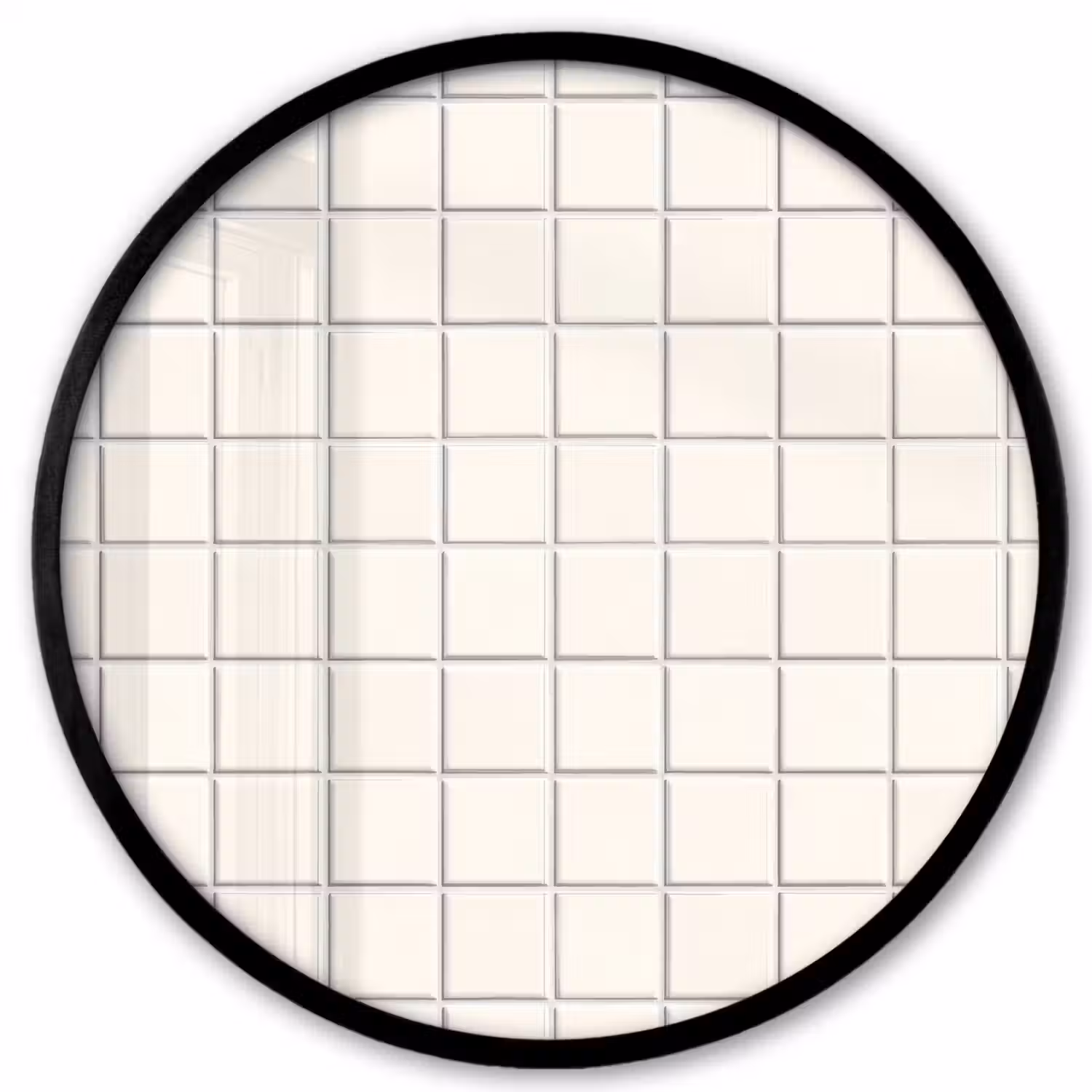 Patroon - Tegels - Wit Fotolijst rond zonder passe partout klein 856 -3d