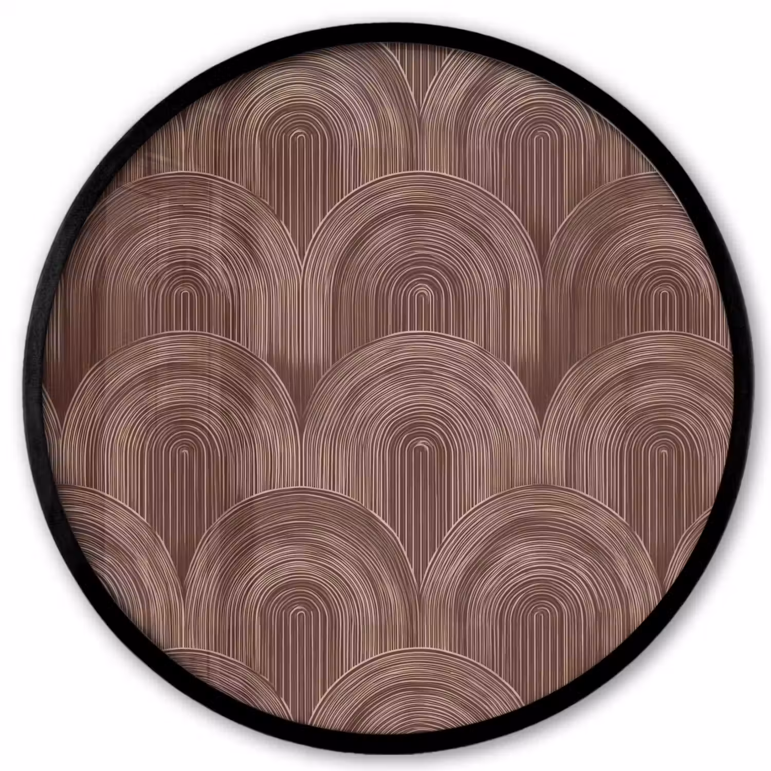 Ritmisch - Effect - Bruin Fotolijst rond zonder passe partout klein 856 -3d