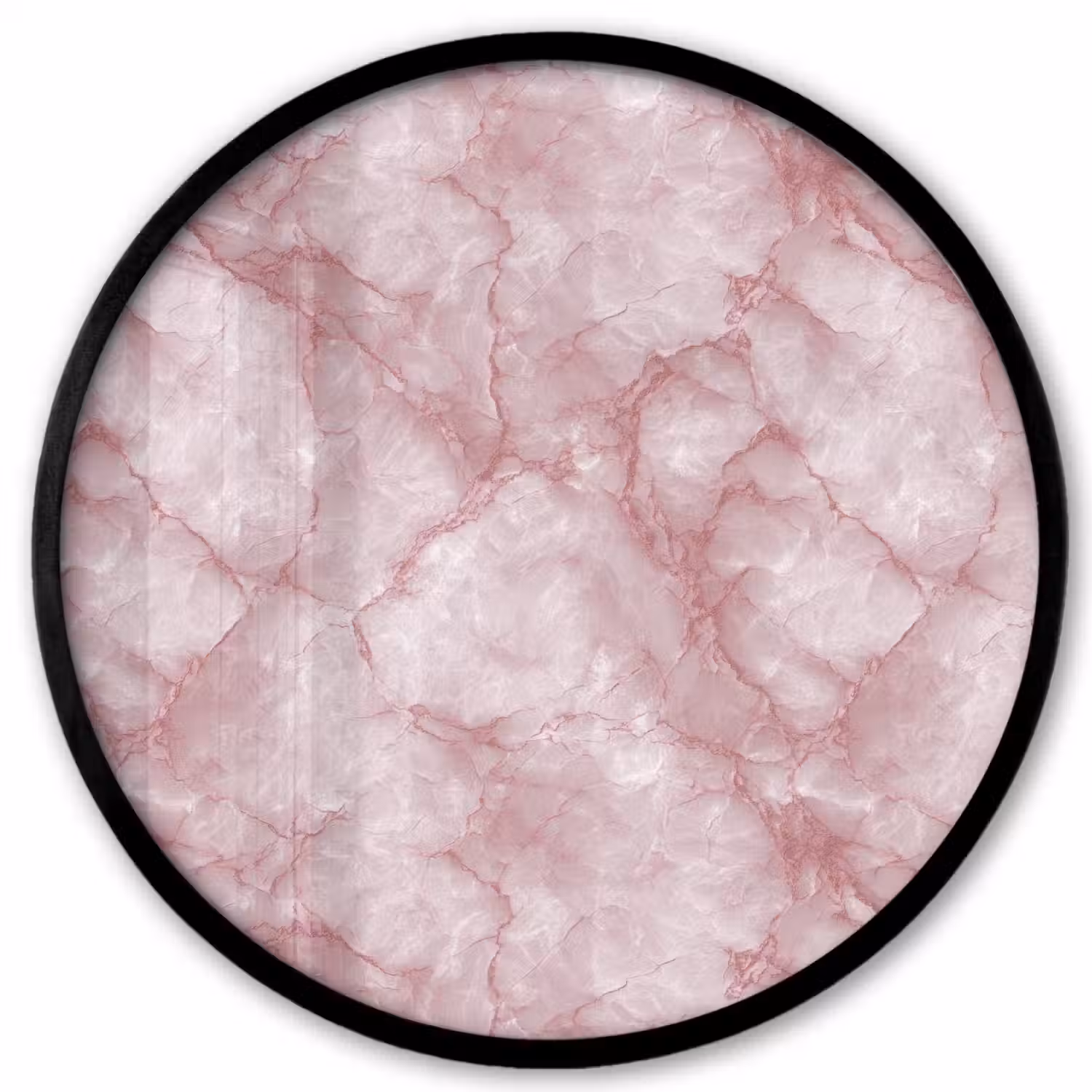Roze - Kwartsmarmer - Aders Fotolijst rond zonder passe partout klein 856 -3d