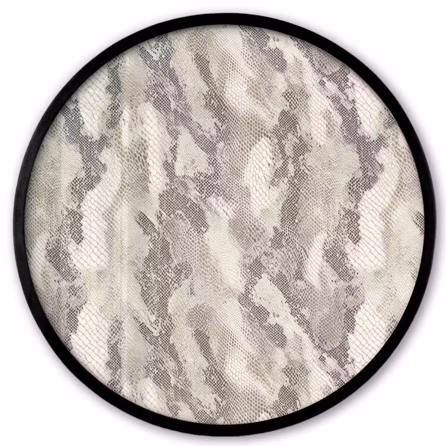 Slang - Patroon - Taupe Fotolijst rond zonder passe partout klein 856 -3d