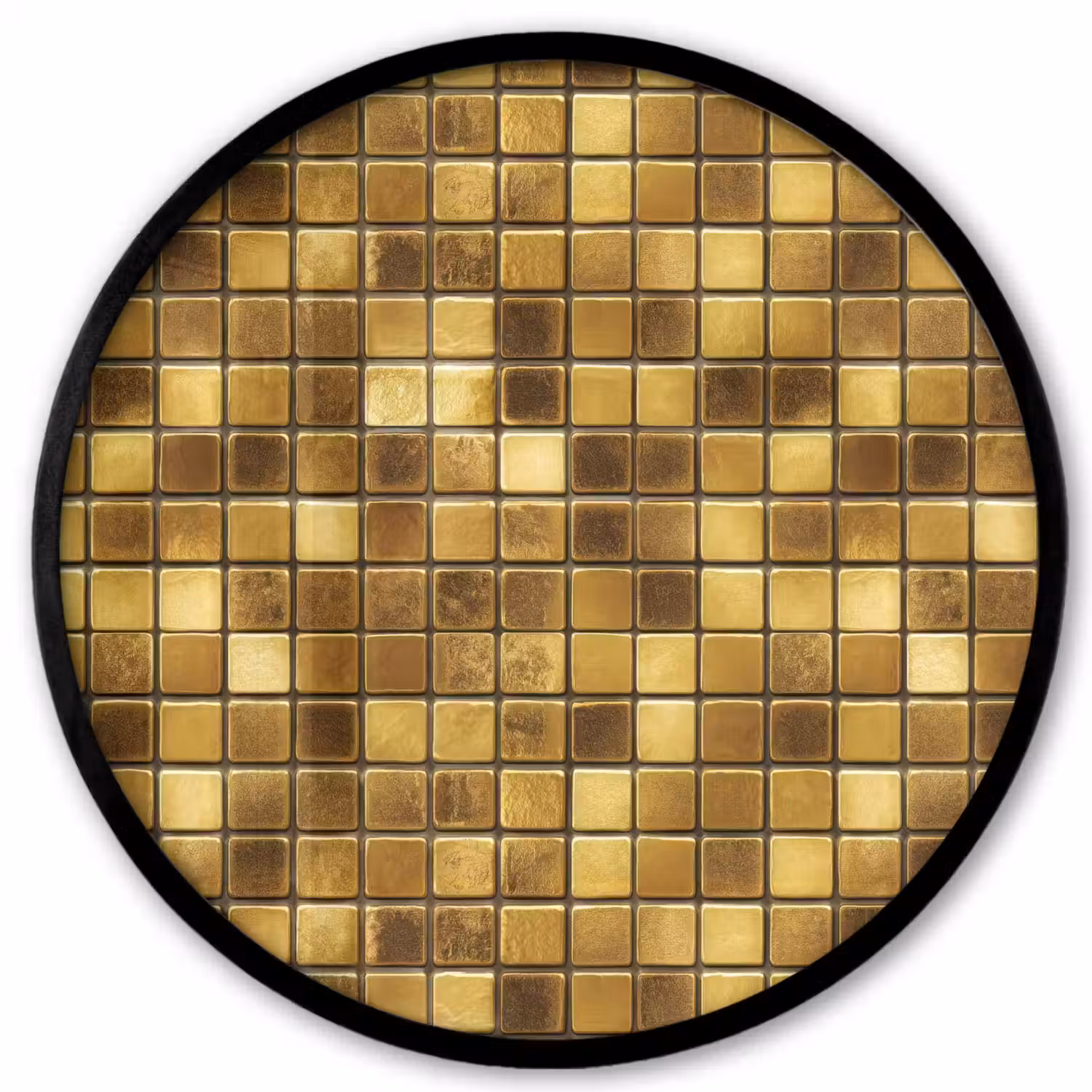 Tegels - Mozaïek - Luxe - Warm Goud Fotolijst rond zonder passe partout klein 856 -3d