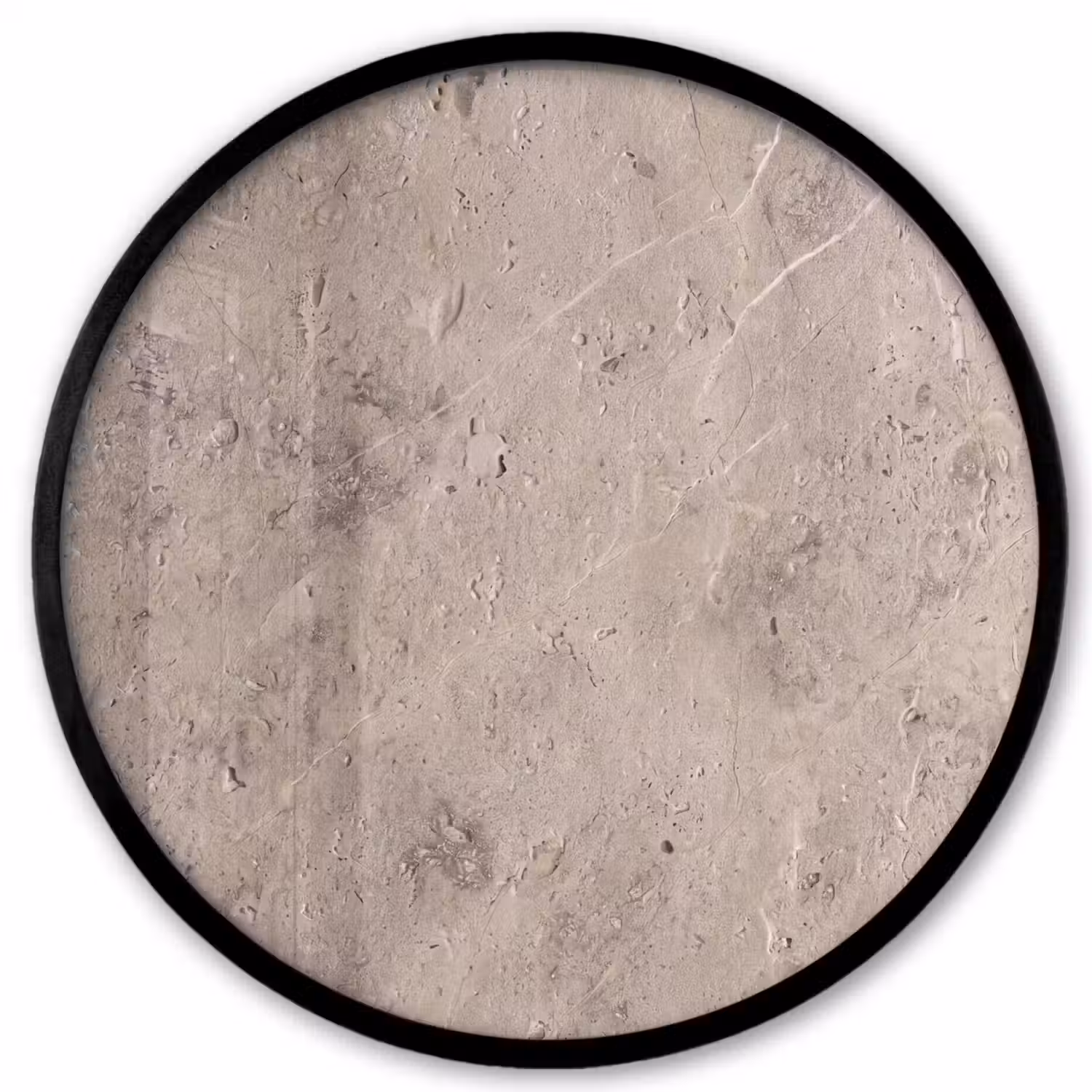 Textuur - Steen - Patroon - Rustiek - Beige Fotolijst rond zonder passe partout klein -3d