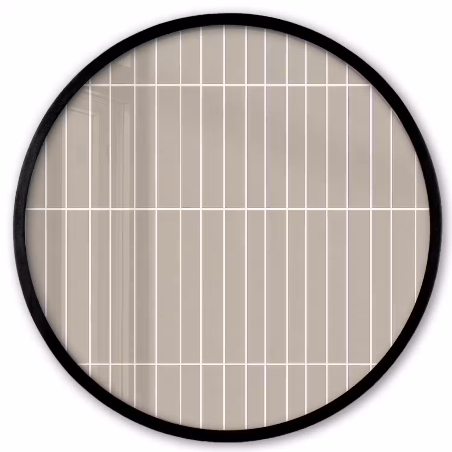 Verticaal - Wandtegel - Licht Beige Fotolijst rond zonder passe partout klein 856 -3d