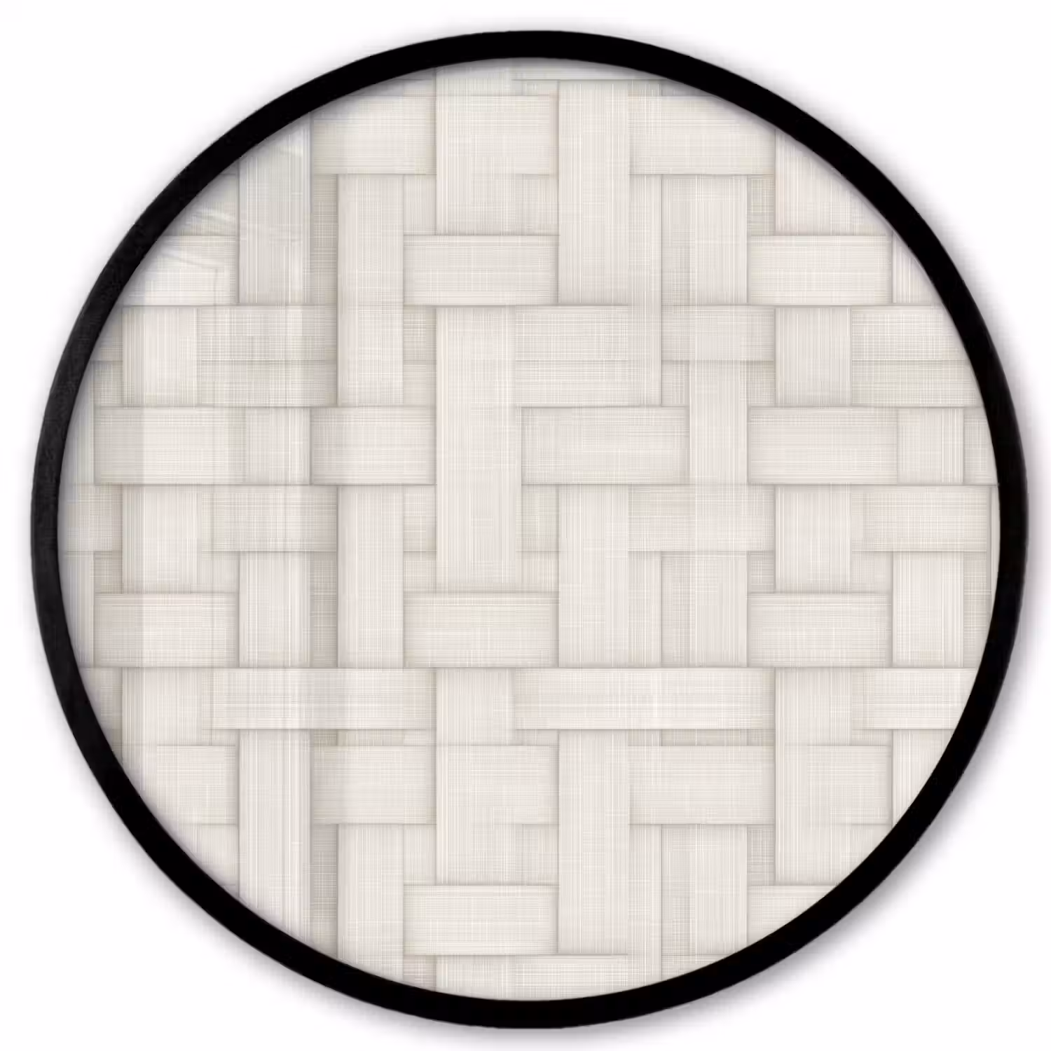 Vlechtwerk - Banen - Beige Fotolijst rond zonder passe partout klein 856 -3d