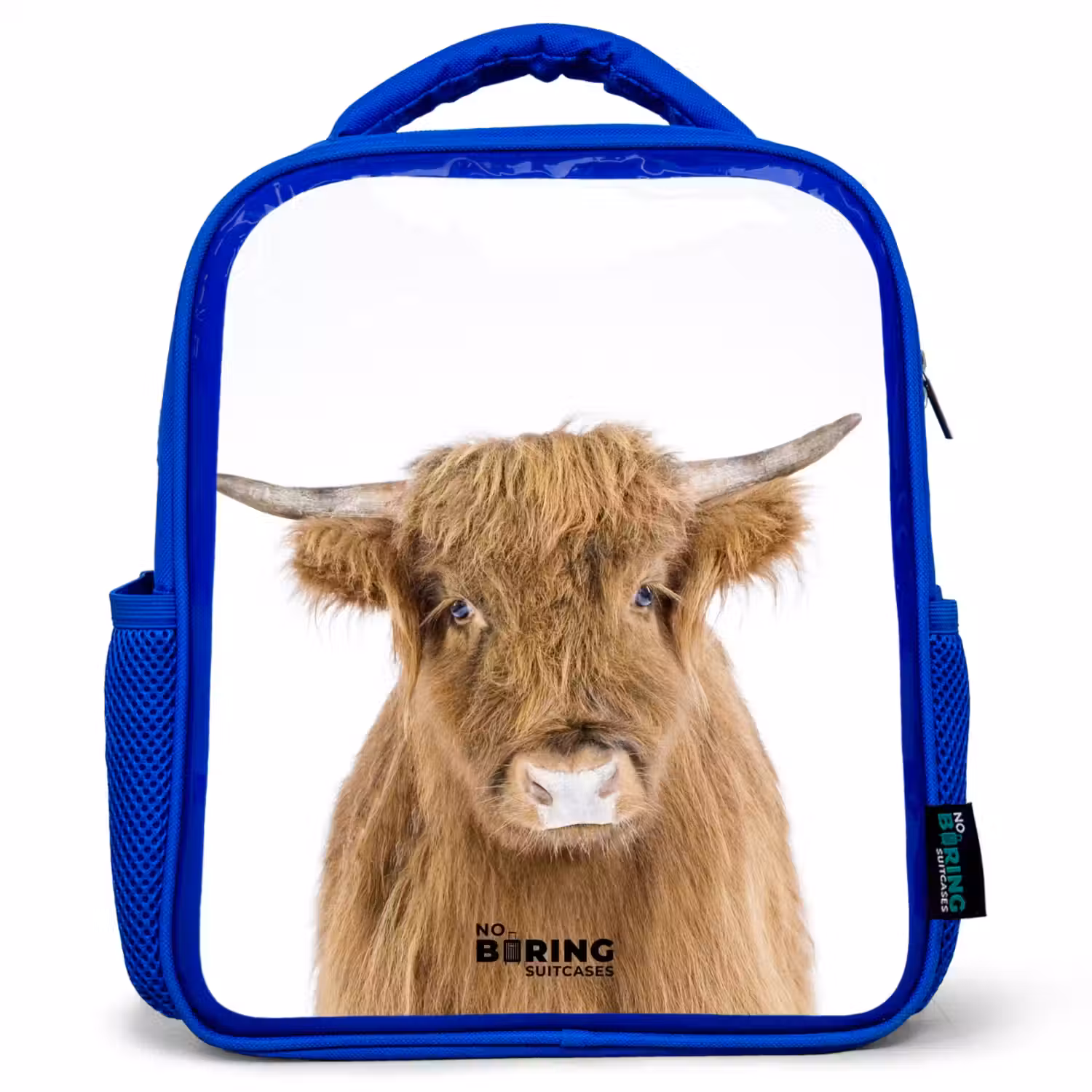 Halbe Hooglander Kinderrugzak - Blauw middel -3d