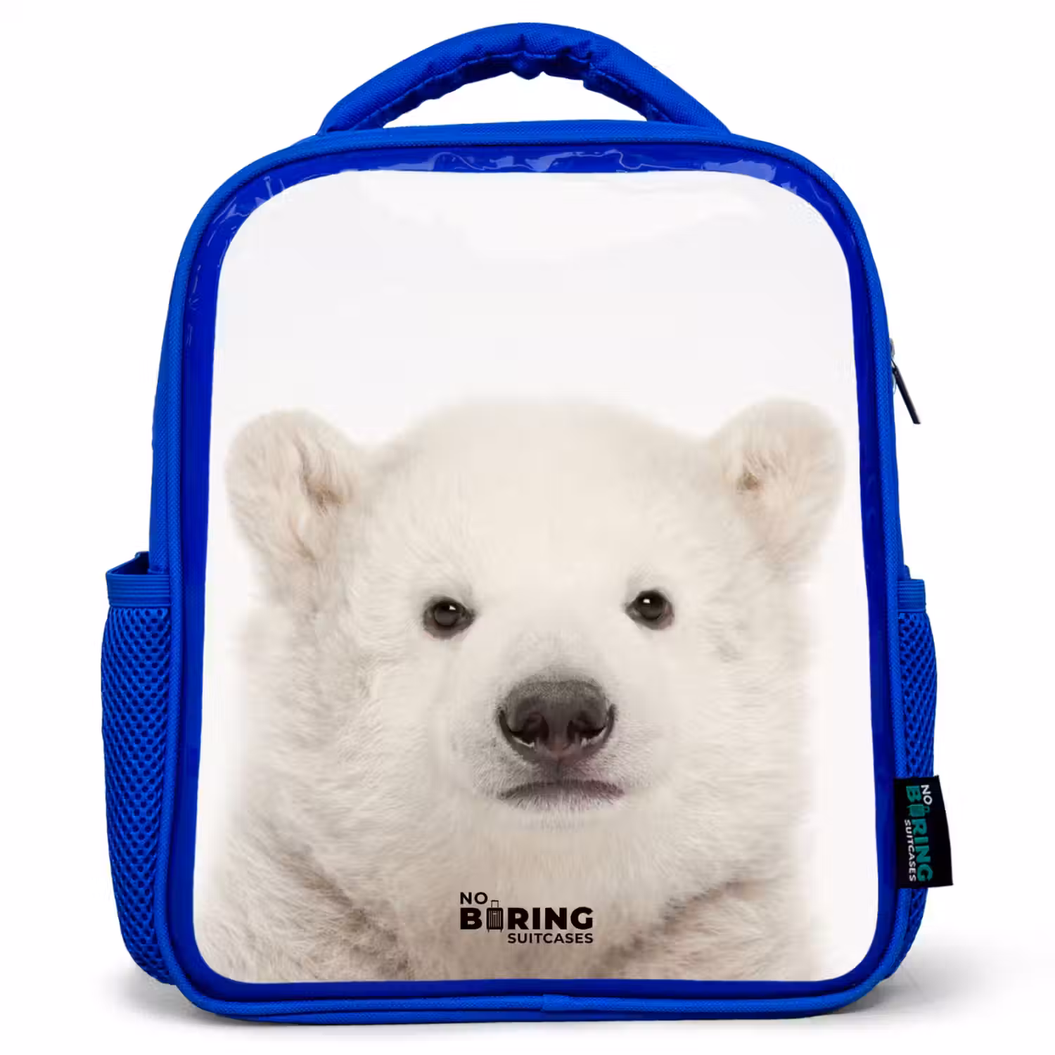 Schattige Ijsbeer Kinderrugzak - Blauw middel -3d