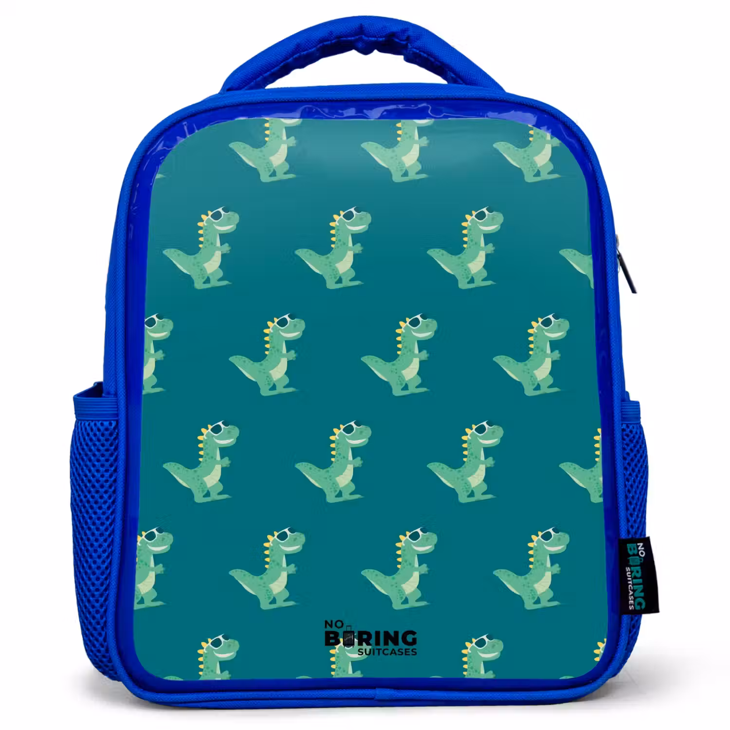 Tyranosaurus specs Kinderrugzak - Blauw middel -3d