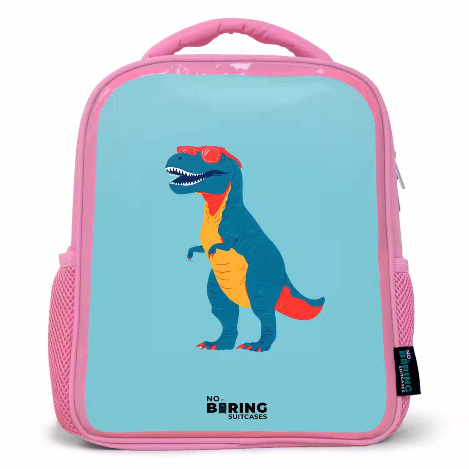 Dino - Dier - Zonnebril Kinderrugzak - Roze middel -3d