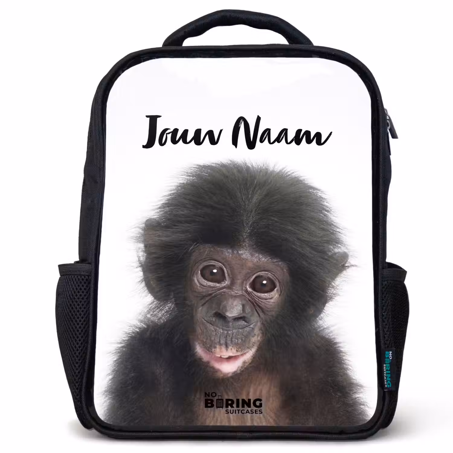 Charlie Chimp Rugzak - Zwart middel -3d