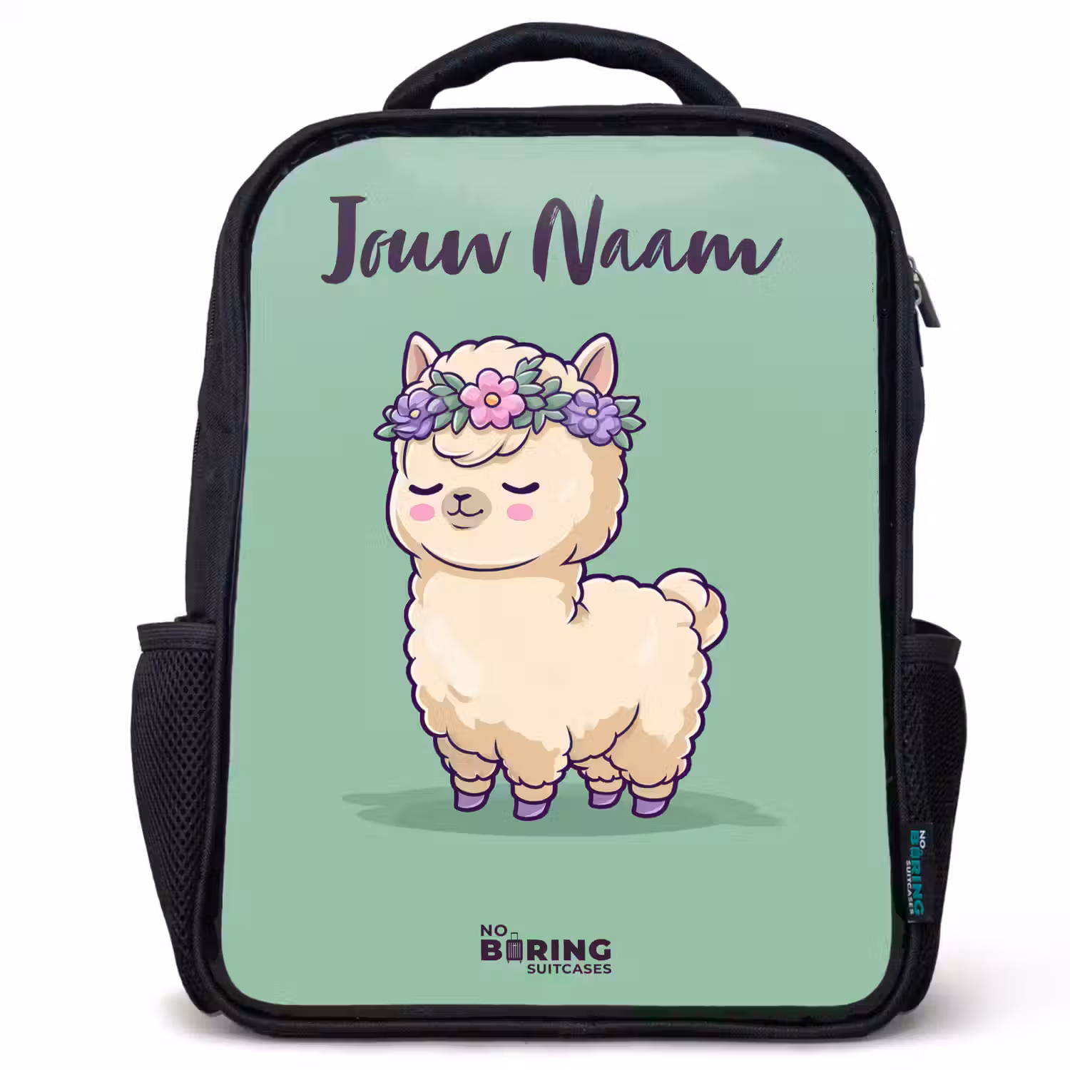 Kawai - Alpaca - Groen Rugzak - Zwart middel -3d