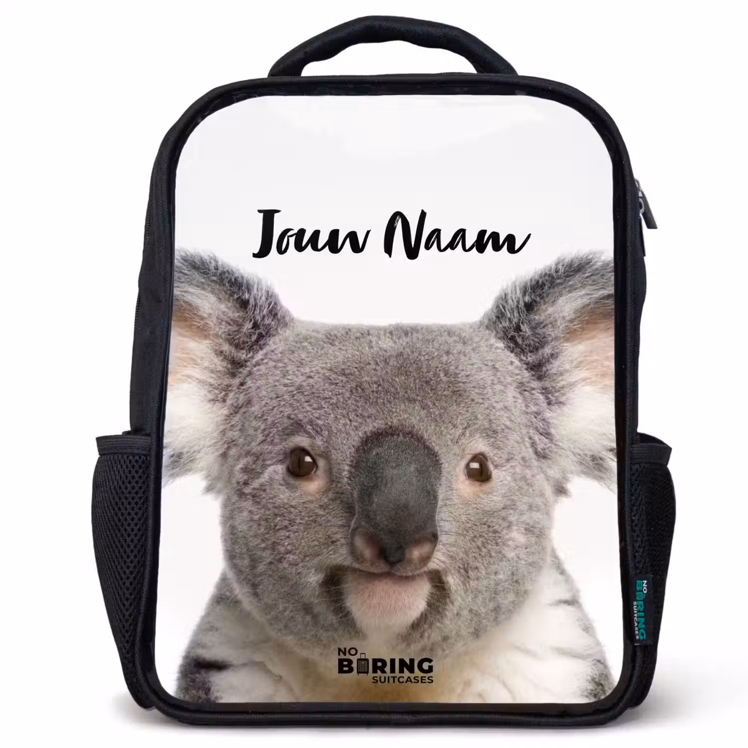 Schattige Koala Beer Rugzak - Zwart middel -3d