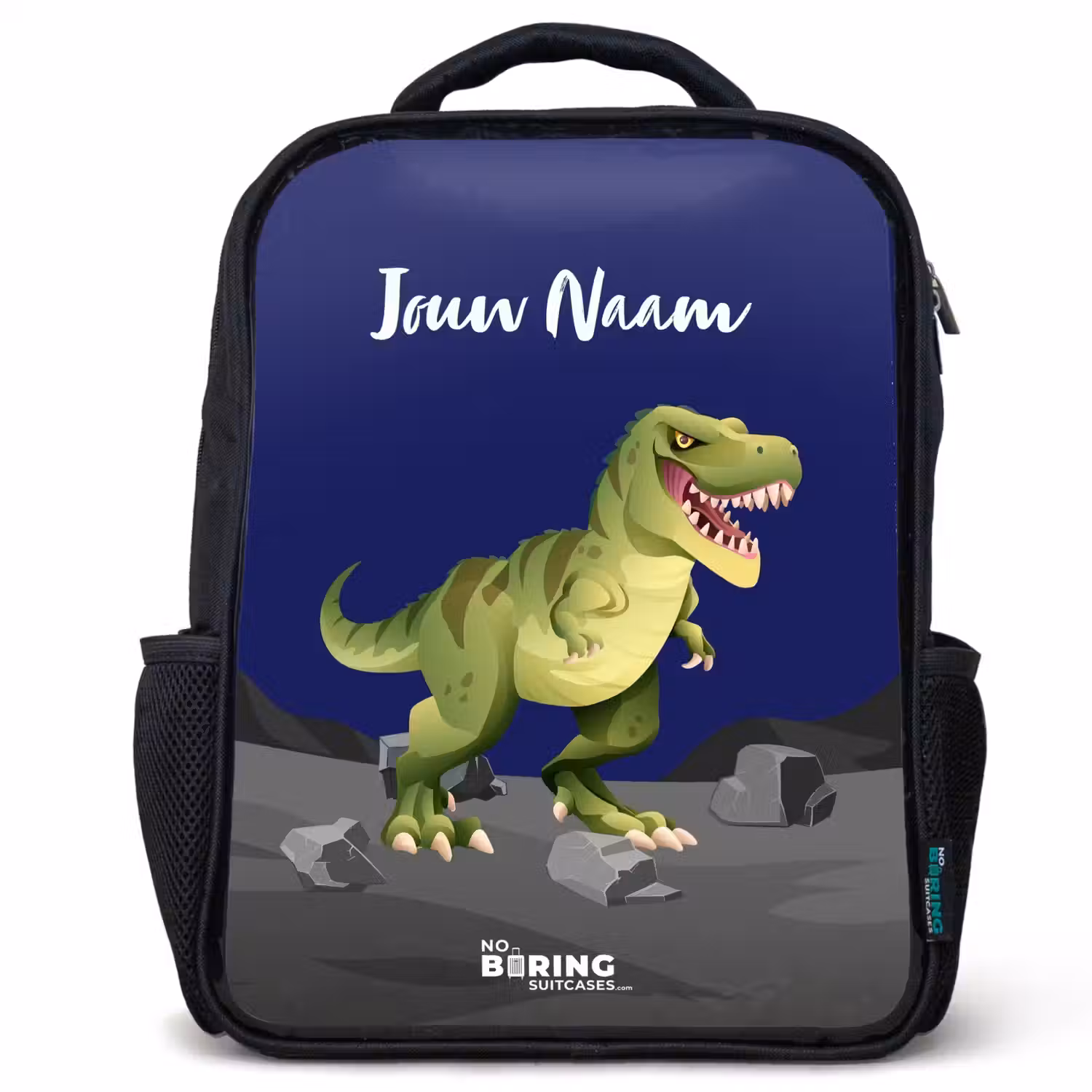 Tjibbe T-Rex Rugzak - Zwart middel -3d
