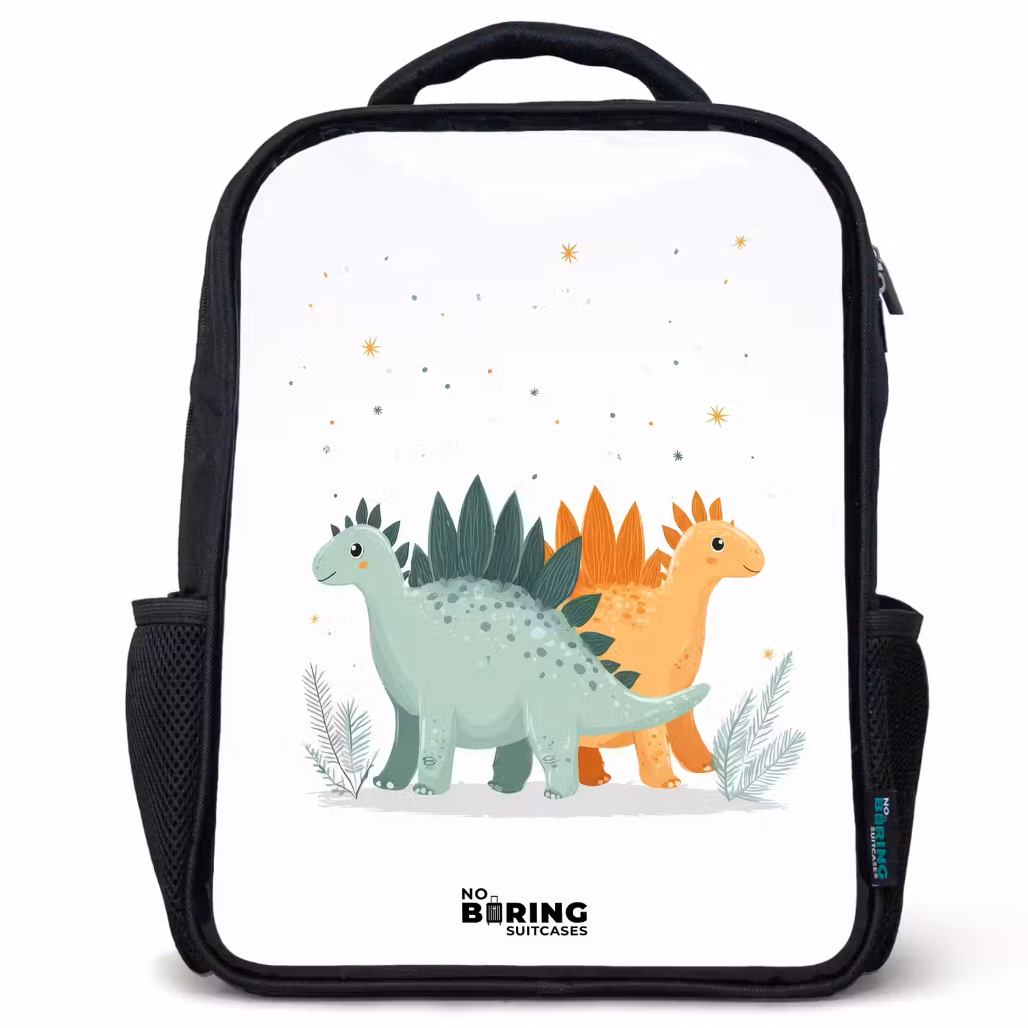Dinos - Dieren - Sterren Rugzak - Zwart middel -3d