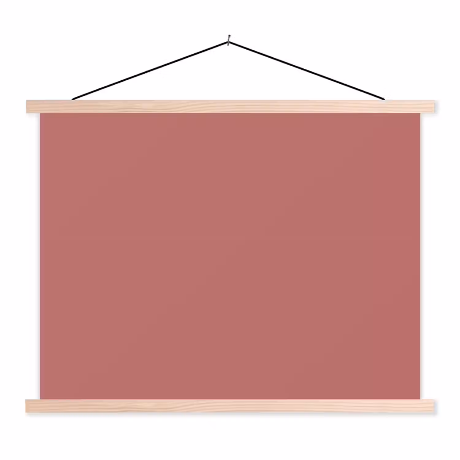 Ancient - Rose - Roze textielposter latten blank klein 122 -3d