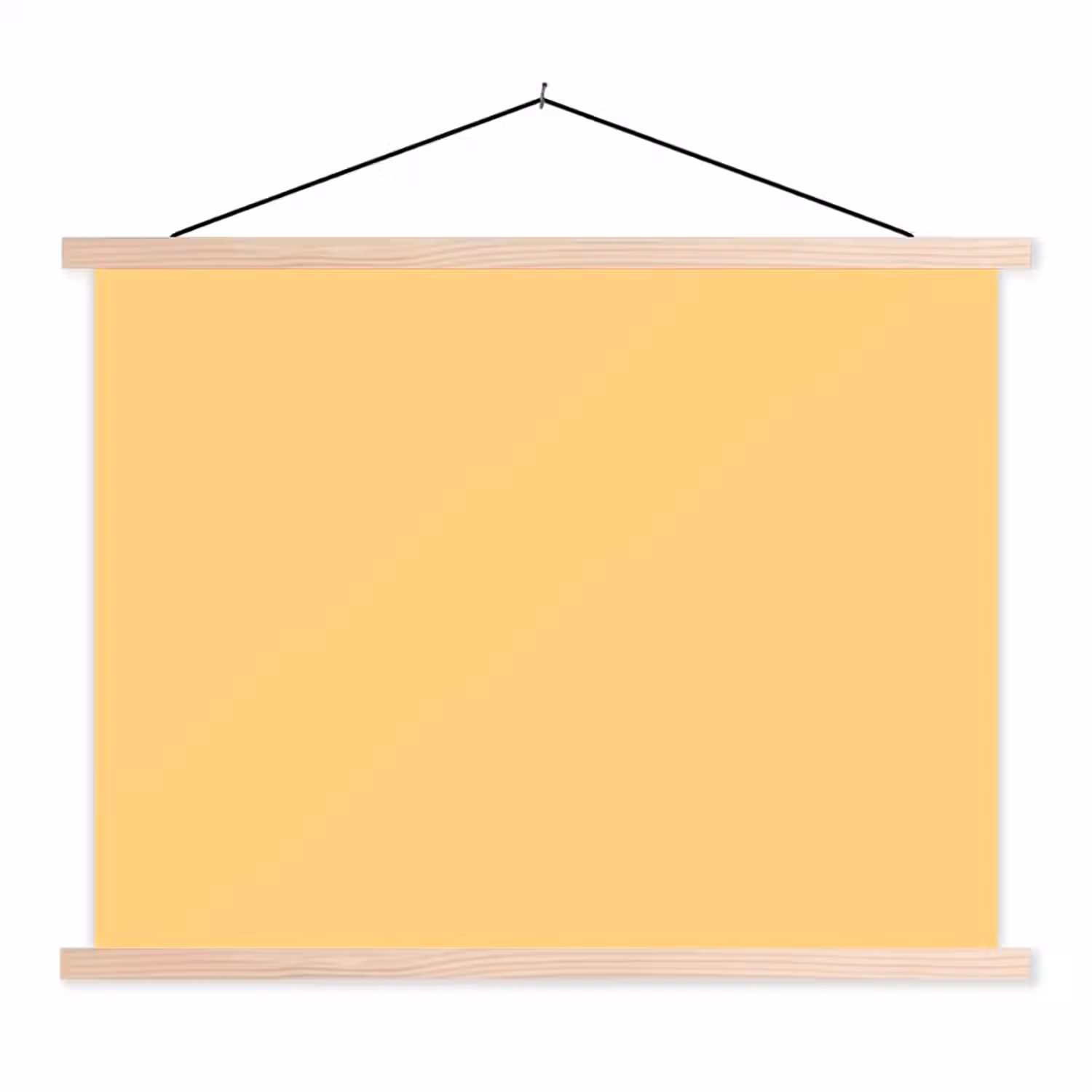 Apricot - Ice - Oranje textielposter latten blank klein 122 -3d