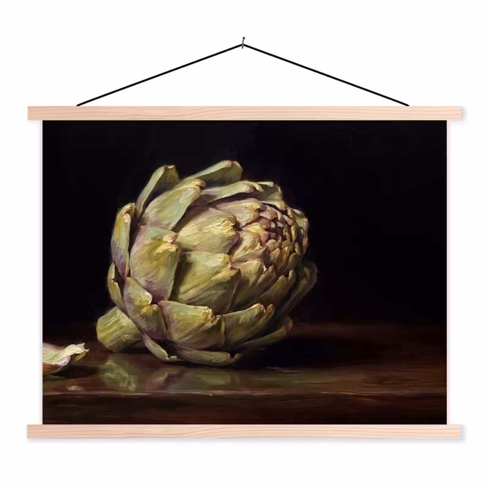 Schoolplaat - Artichok - Eten - Klassiek - Artichok - Eten - Klassiek textielposter latten blank klein