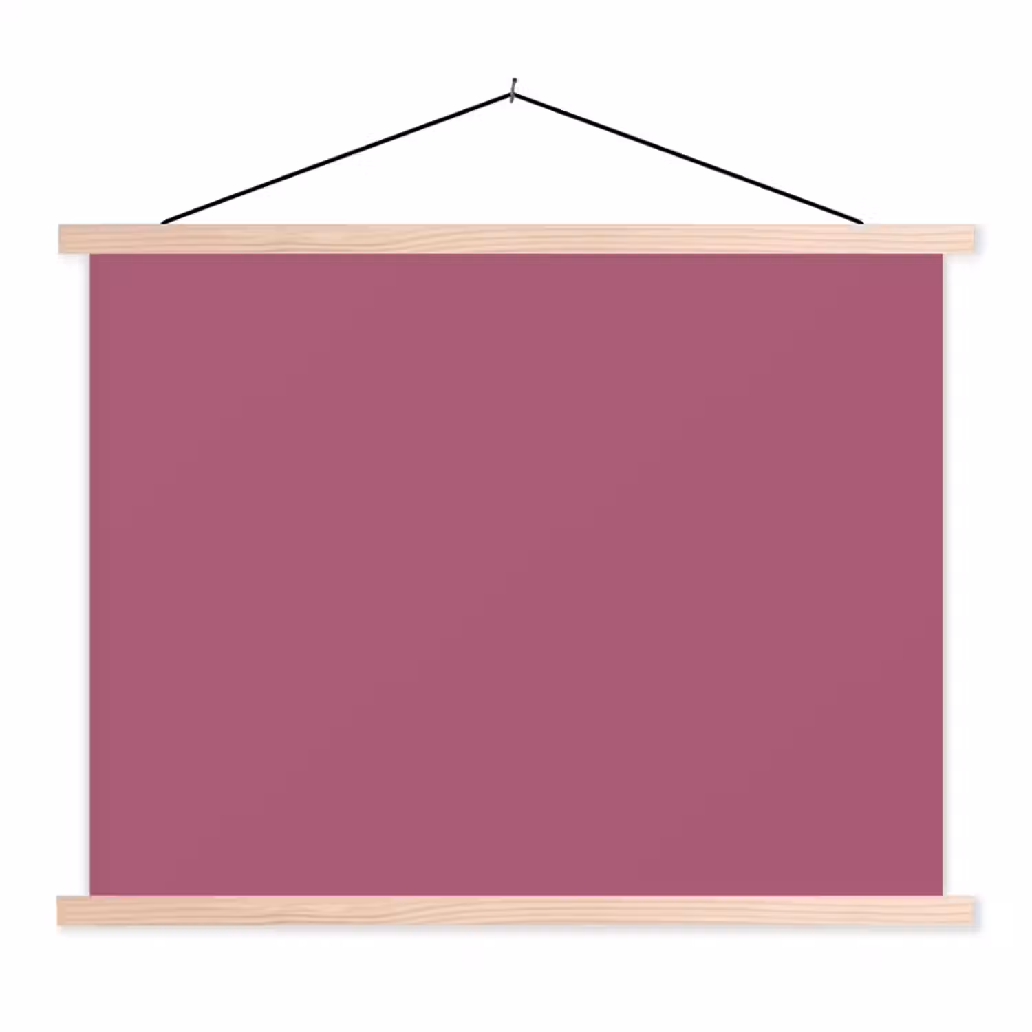 Berry - Roze -Pink textielposter latten blank klein 122 -3d