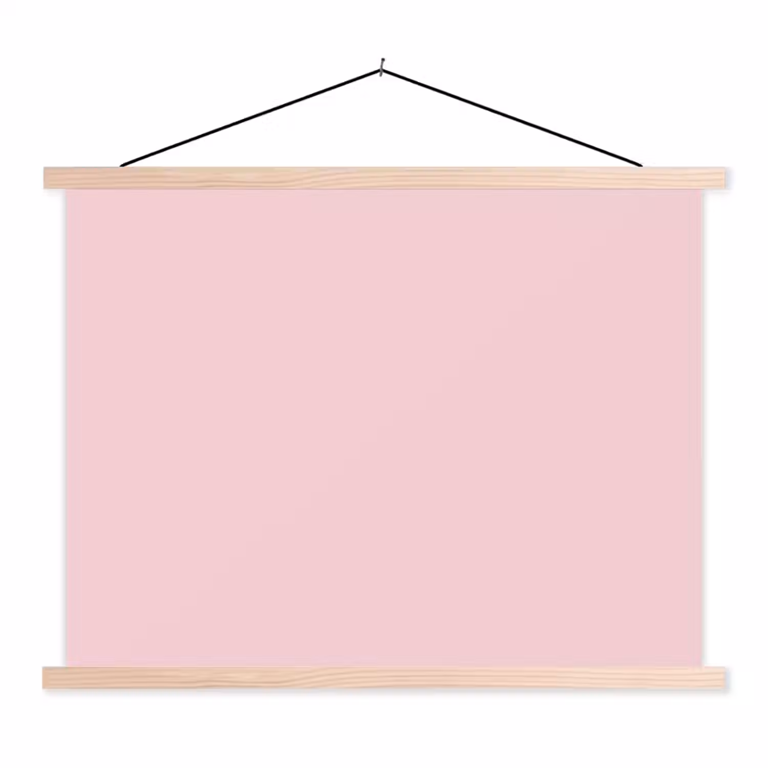 Blush - Pink - Roze textielposter latten blank klein 122 -3d