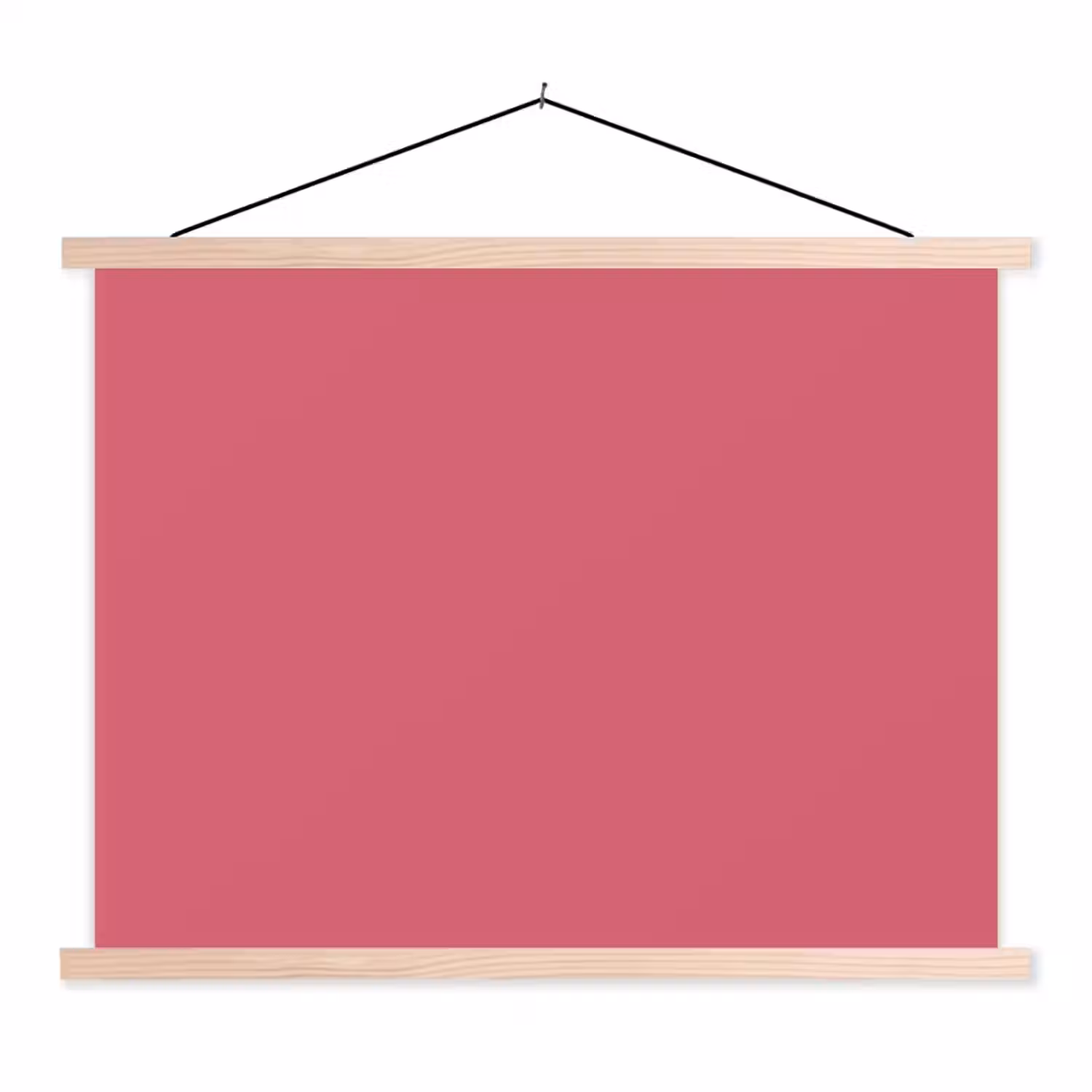Crimson - Rose - Roze textielposter latten blank klein 122 -3d