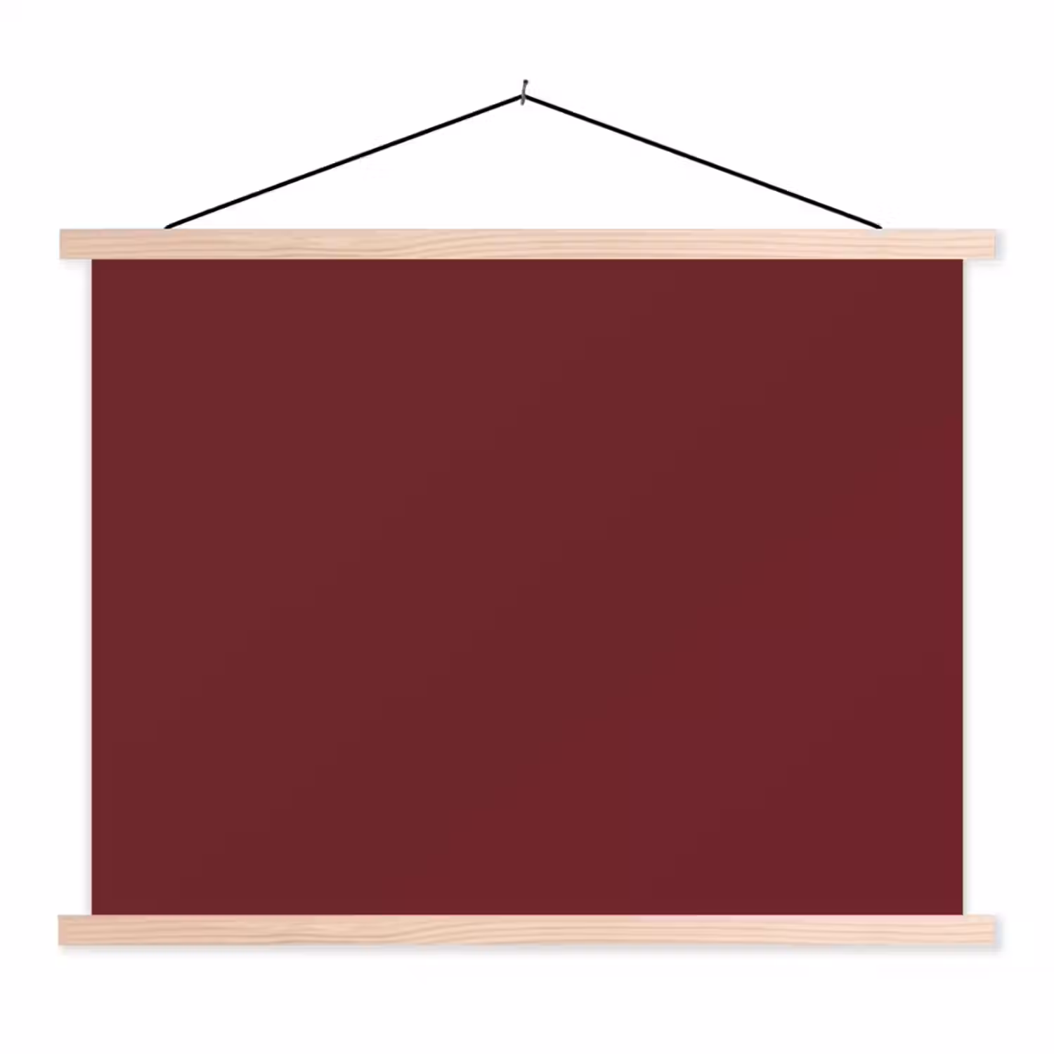 Dark - Garnet - Rood textielposter latten blank klein 122 -3d