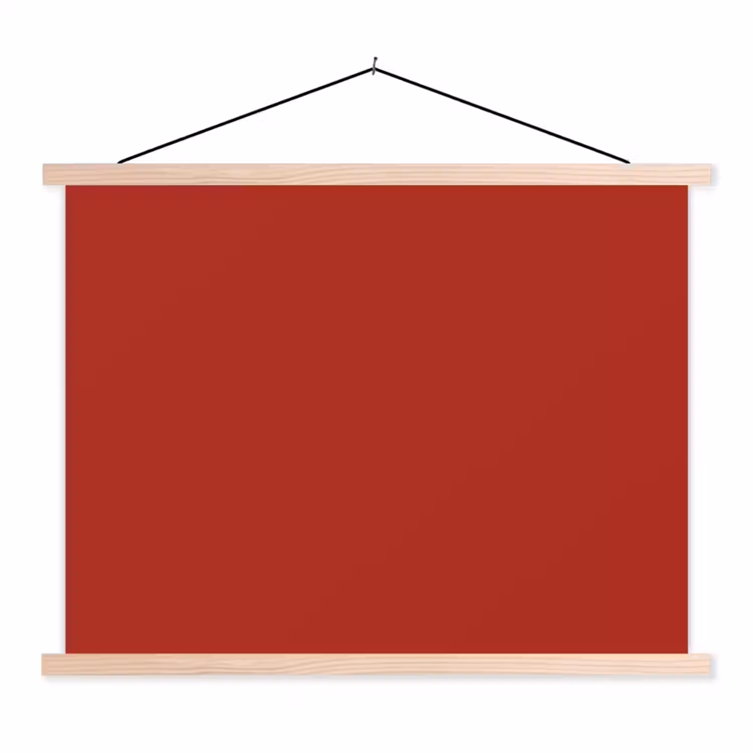 Deep - Crimson - Rood textielposter latten blank klein 122 -3d
