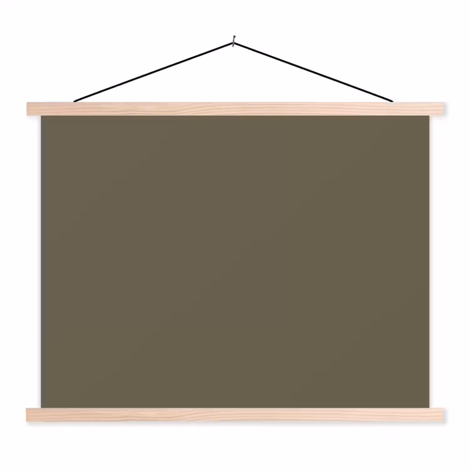 Deep - Khaki - Groen textielposter latten blank klein 122 -3d