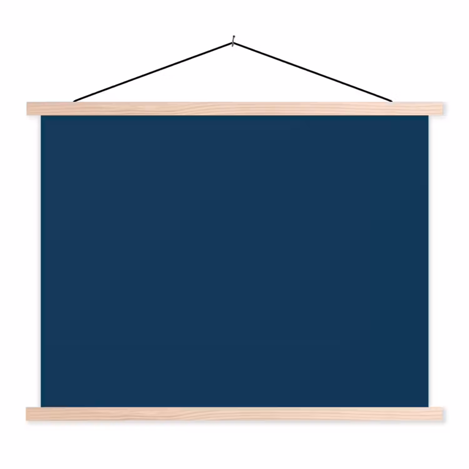 Deep - Ocean - Blauw textielposter latten blank klein 122 -3d