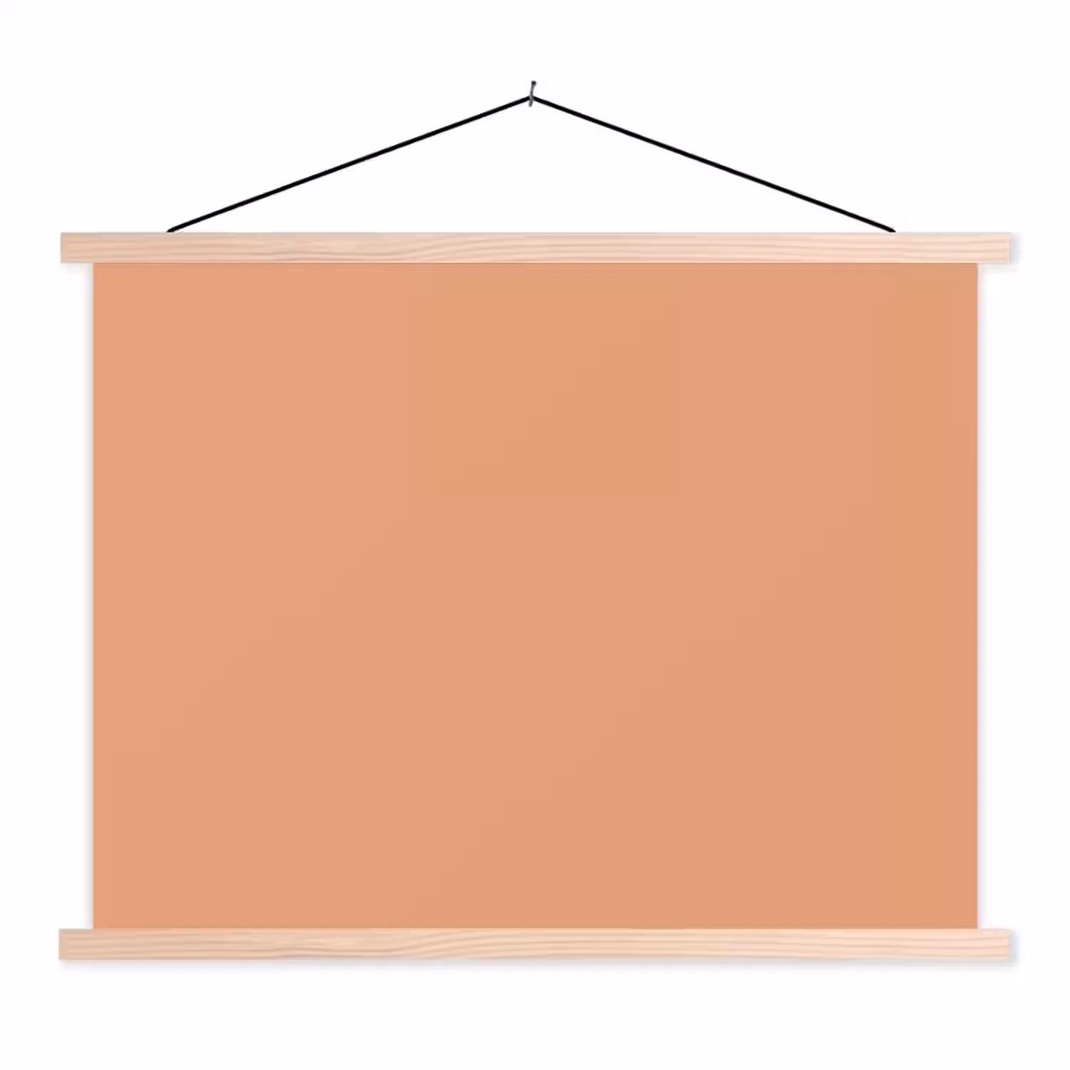 Desert - Coral - Koraal textielposter latten blank klein 122 -3d