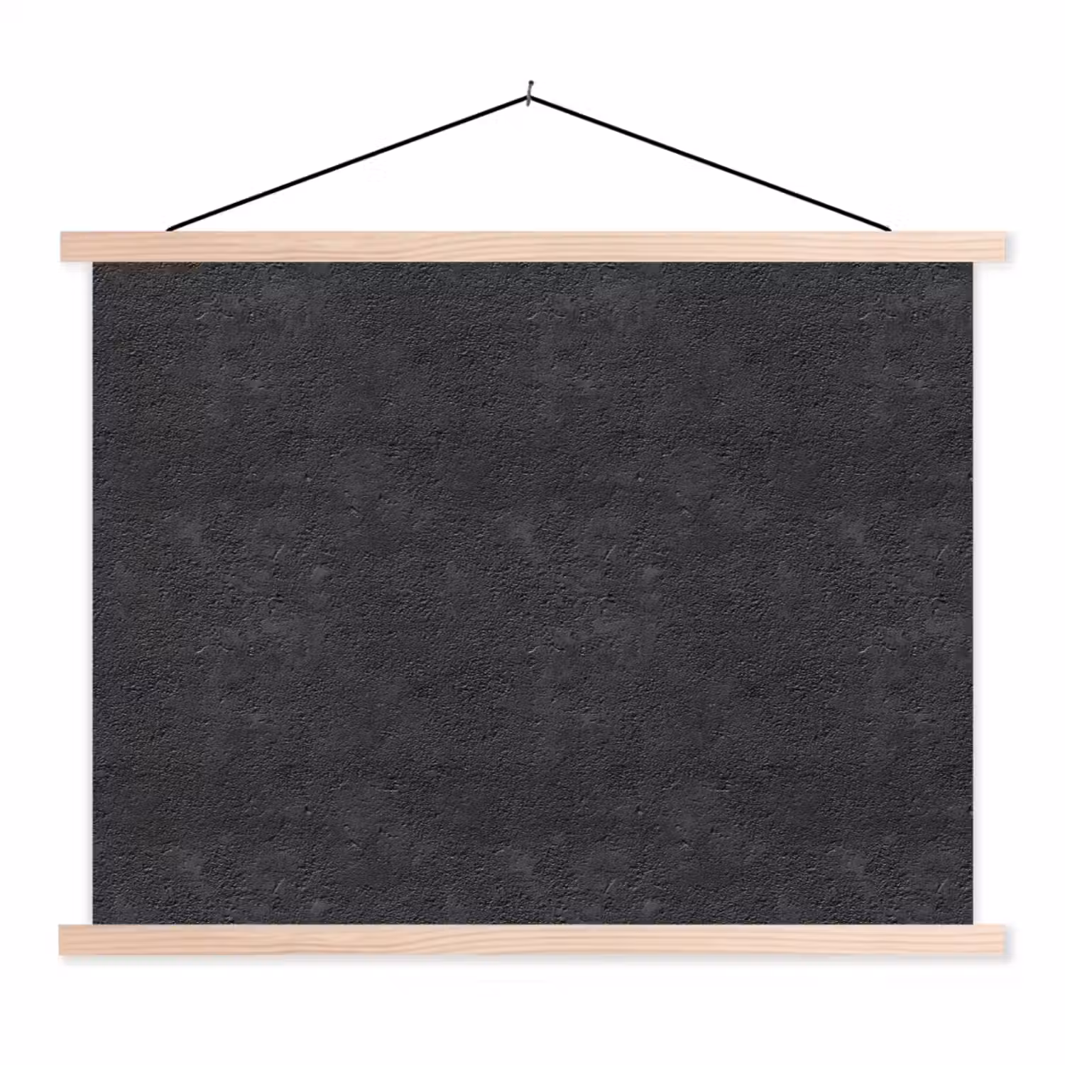 Donkergrijs - Asfaltstructuur - Ruw textielposter latten blank klein 122 -3d