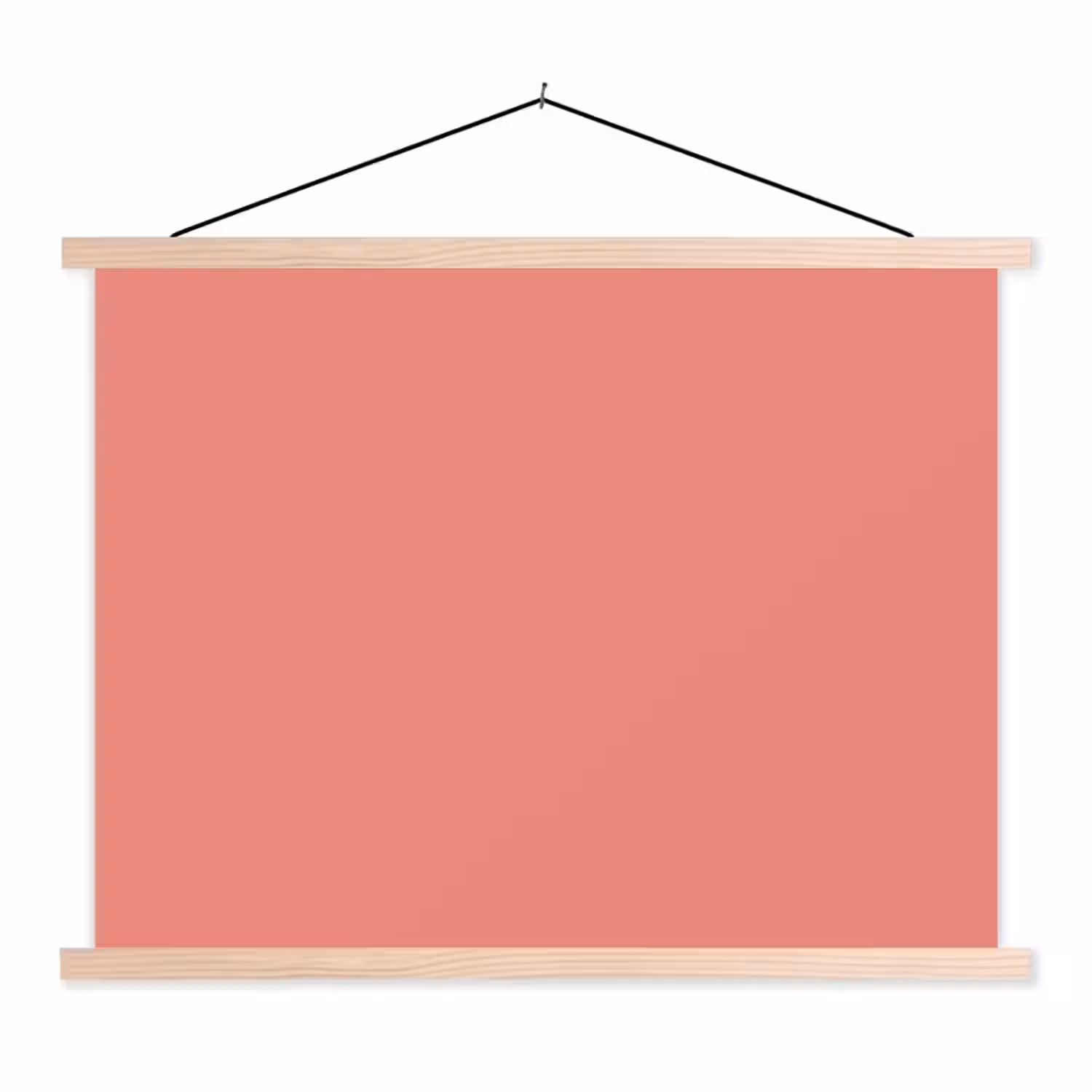 Dusty - Peach - Koraal textielposter latten blank klein 122 -3d