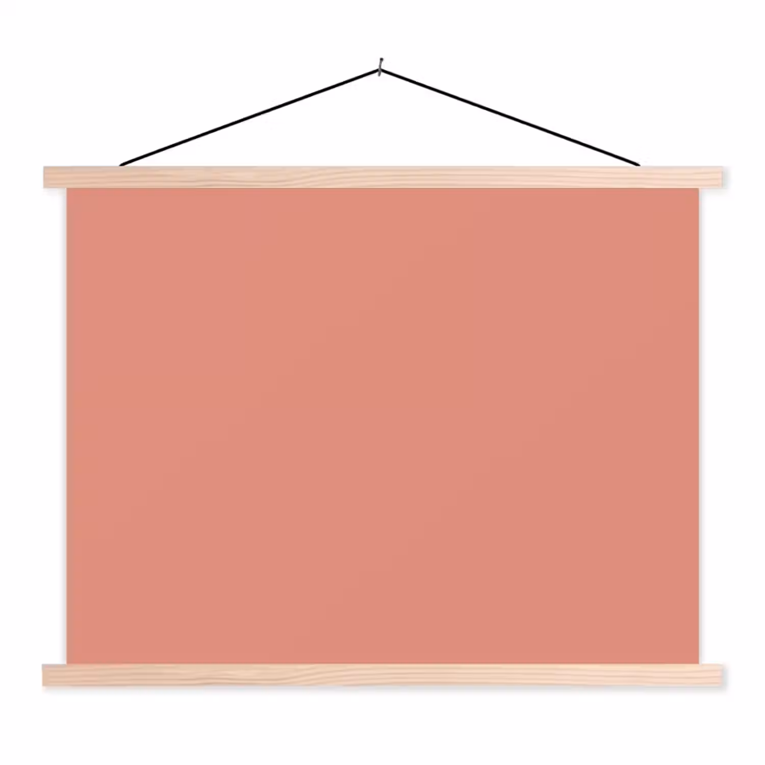 Earthy - Rose - Koraal textielposter latten blank klein 122 -3d