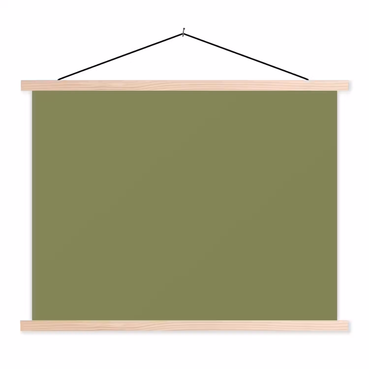 Herbal - Matcha - Groen textielposter latten blank klein 122 -3d