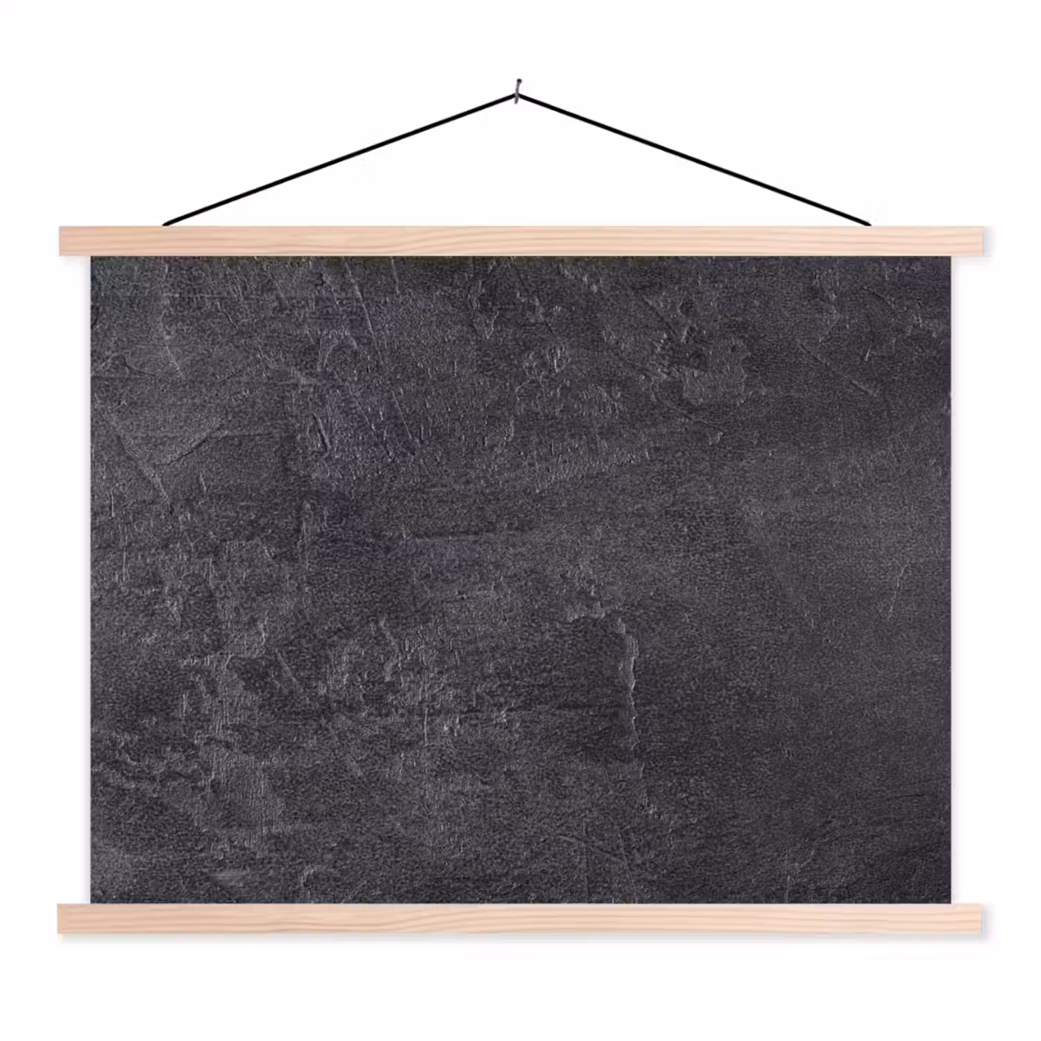 Leisteen - Beton - Natuursteen - Grijs - Industrieel textielposter latten blank klein -3d