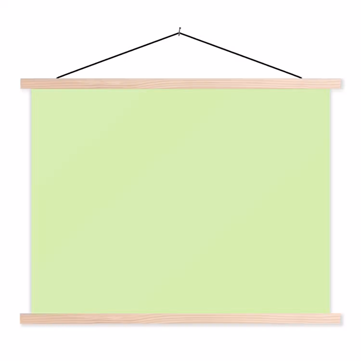 Light - Lime - Groen textielposter latten blank klein 122 -3d