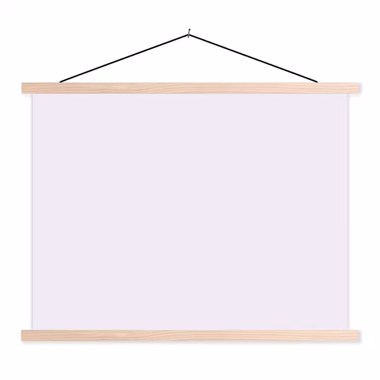 Lilac - Luxe - Paars textielposter latten blank klein 122 -3d