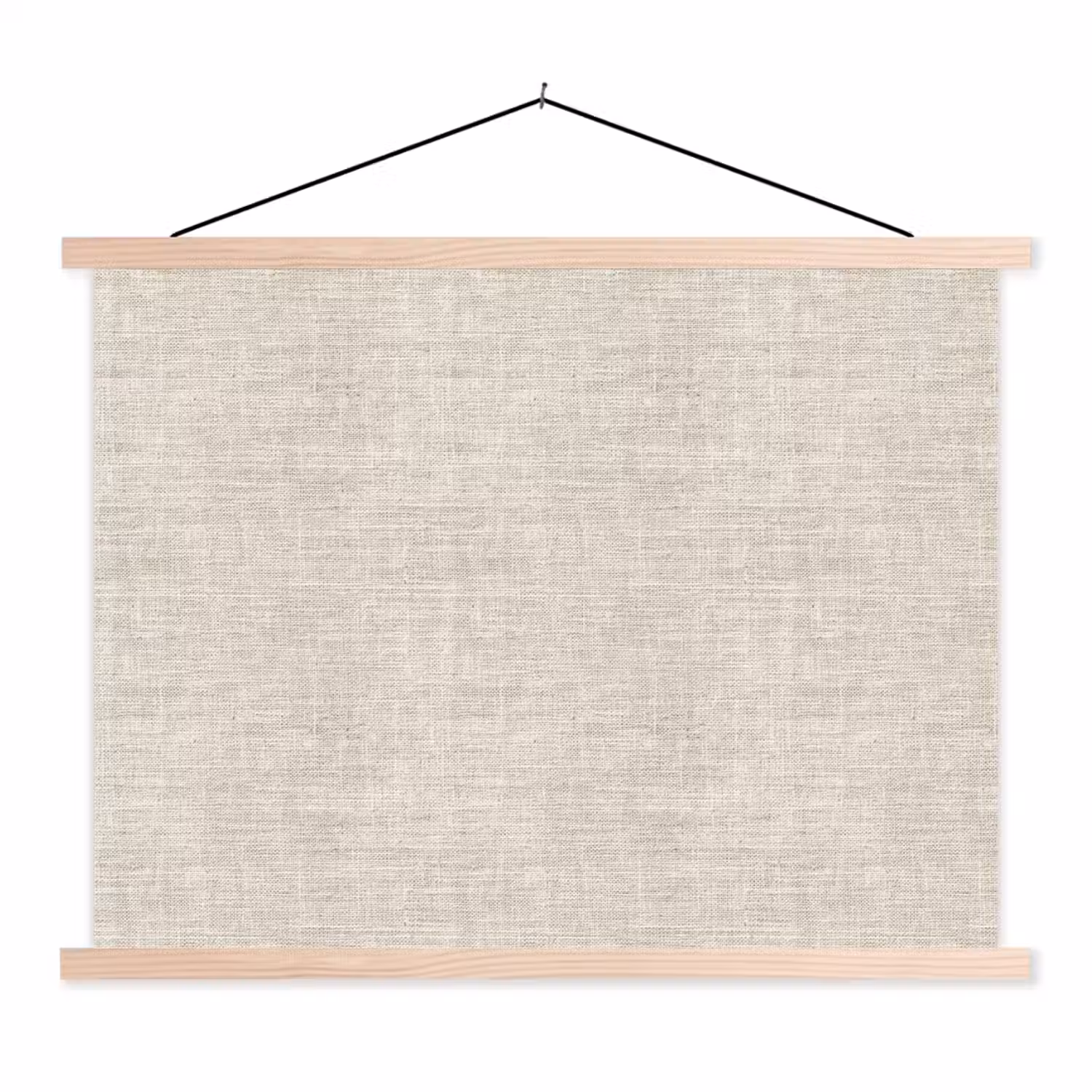 Linnen - Textuur - Beige textielposter latten blank klein 122 -3d