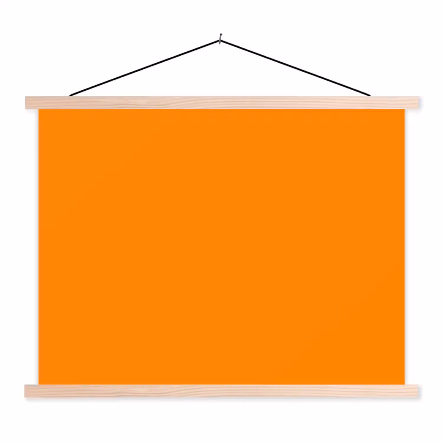 Marigold - Glow - Oranje textielposter latten blank klein 122 -3d