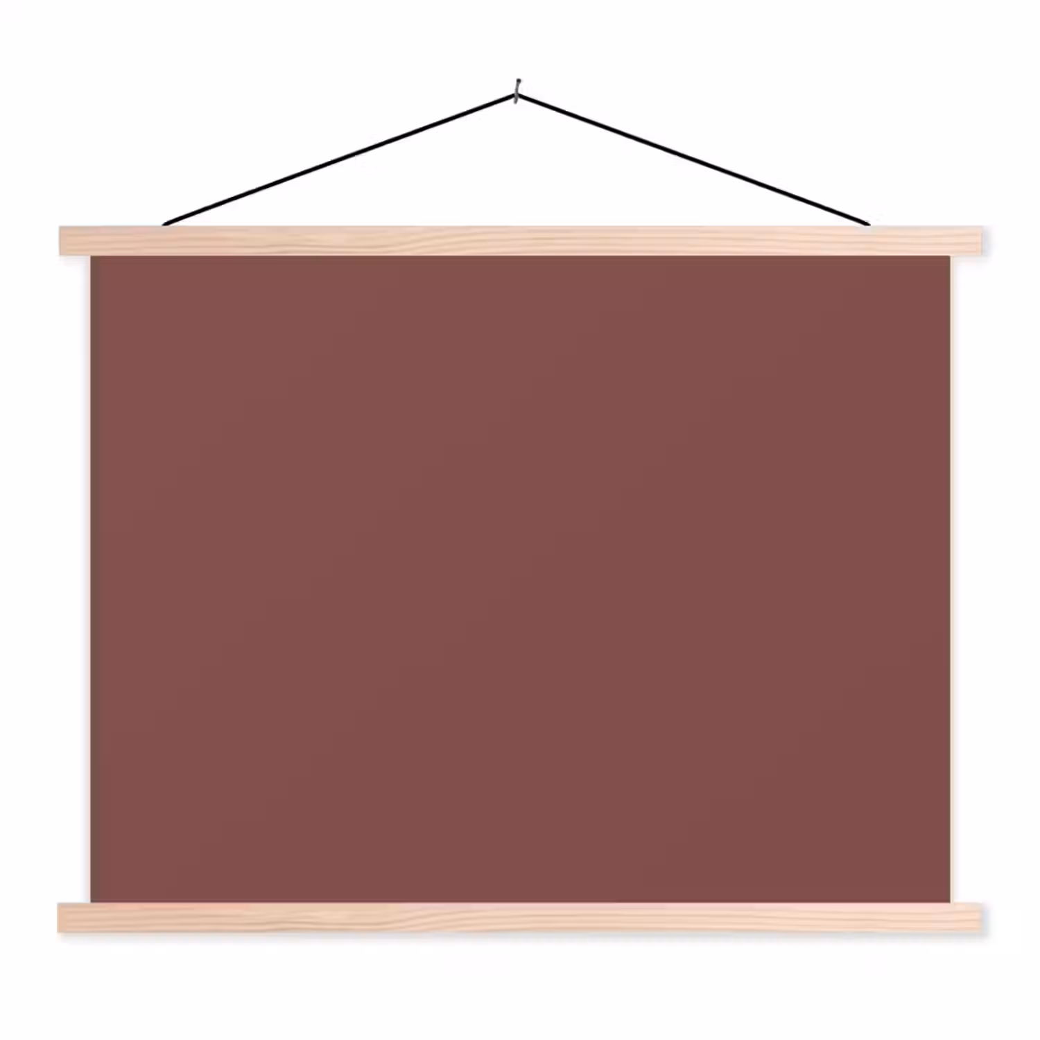 Muted - Raisin - Rood textielposter latten blank klein 122 -3d